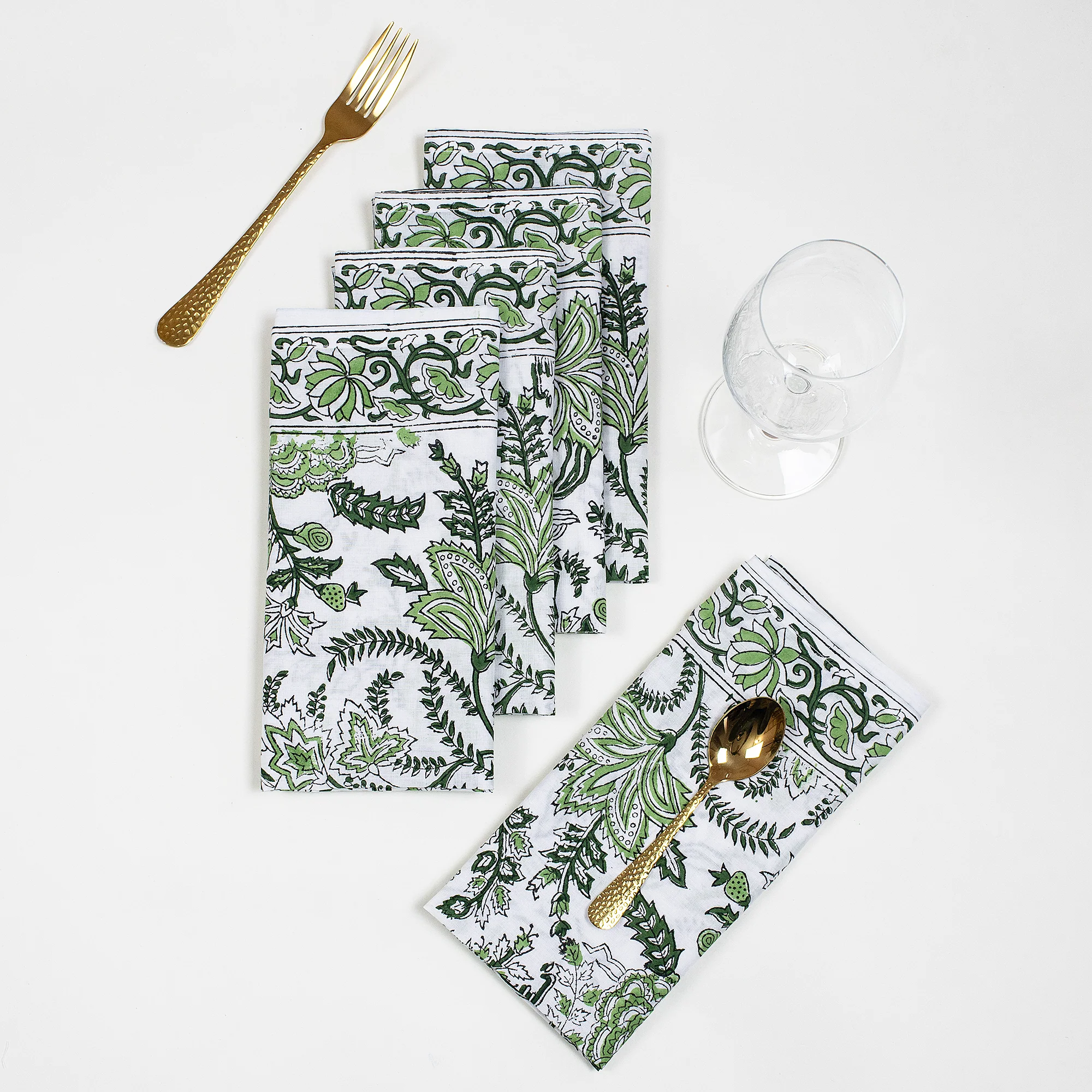 Floral Pure Cotton Napkin For Dining Table - Image 2