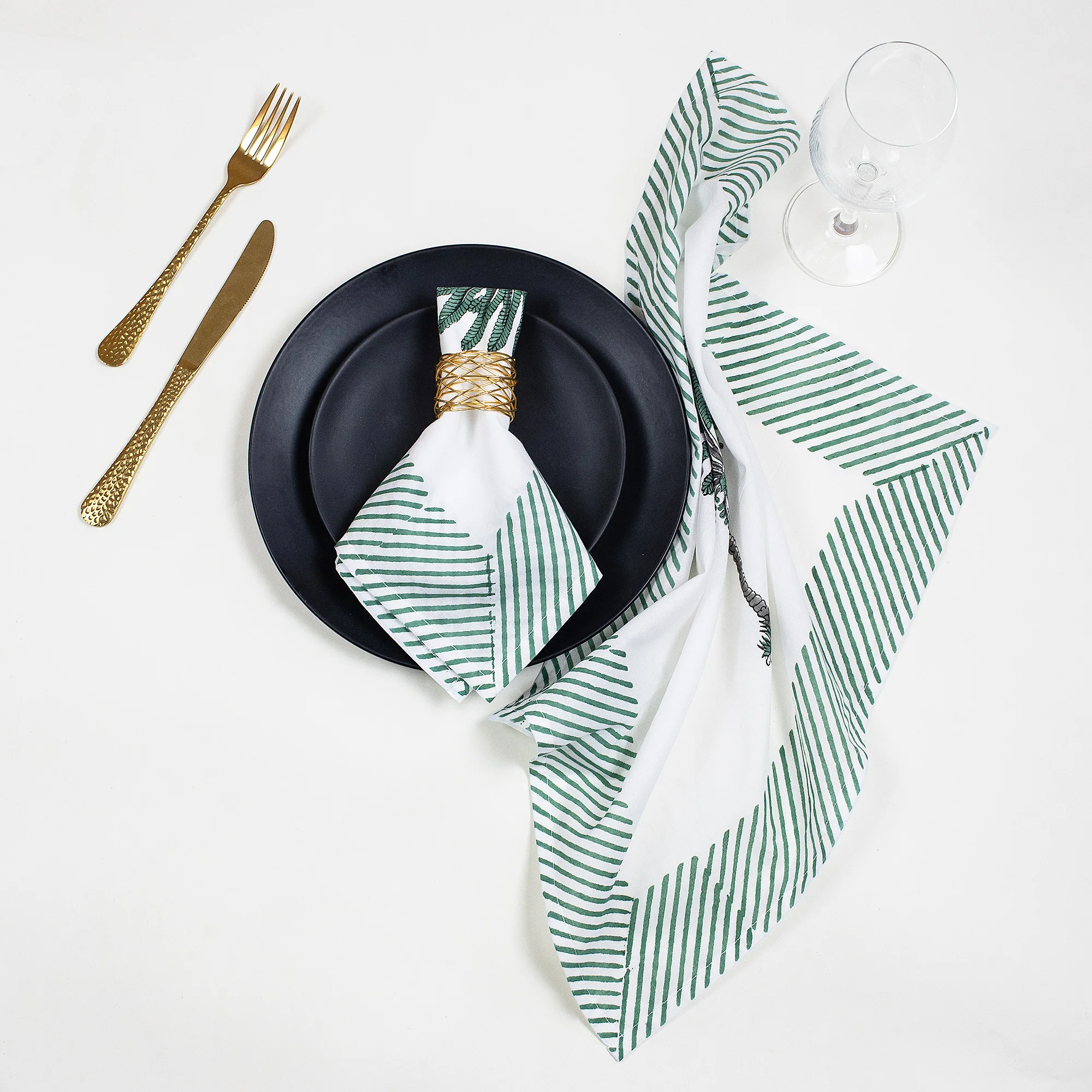 Hand Block Printed Dinner Napkins Cloth - Image 7