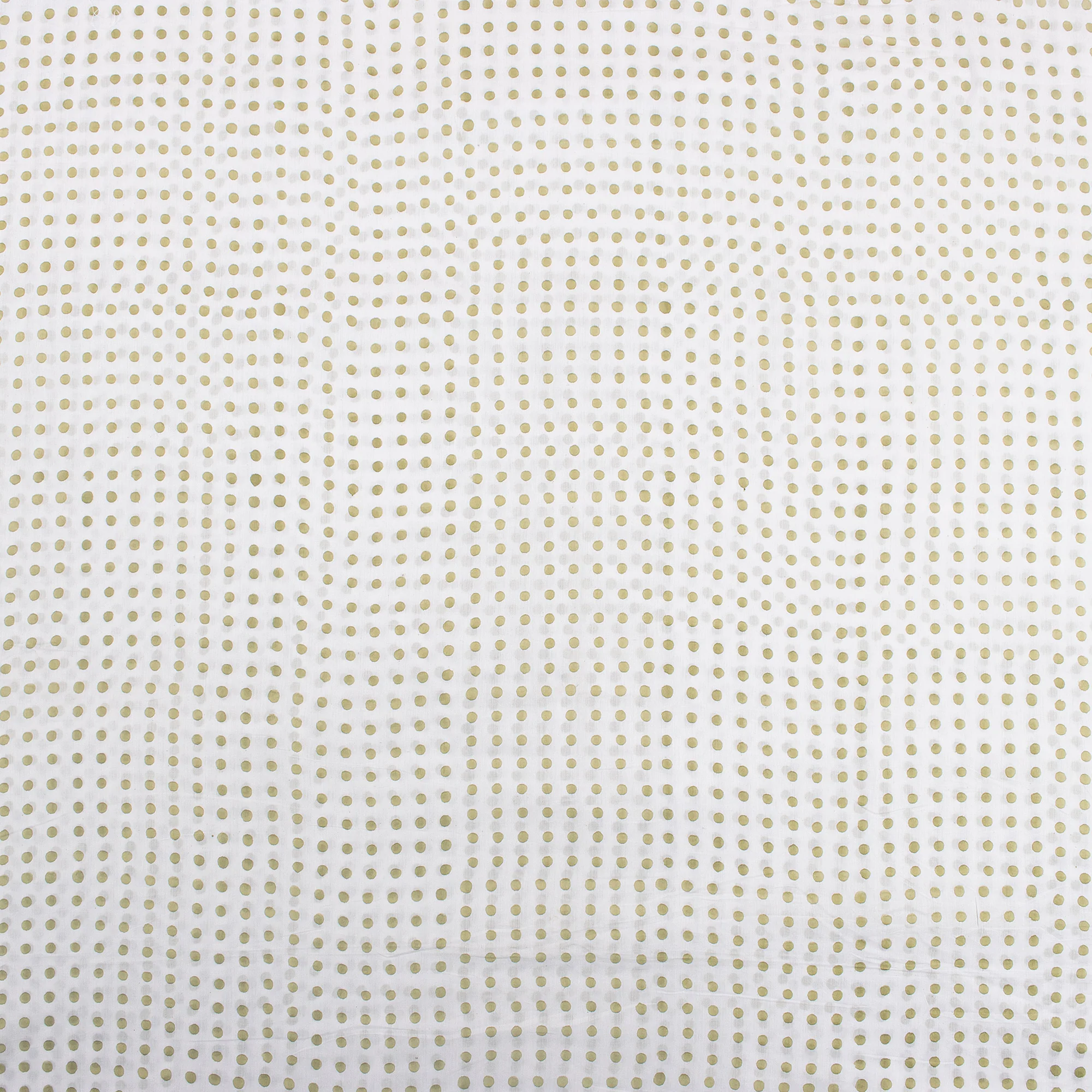 Hand Block Printed Polka Dots Fabric - Image 3