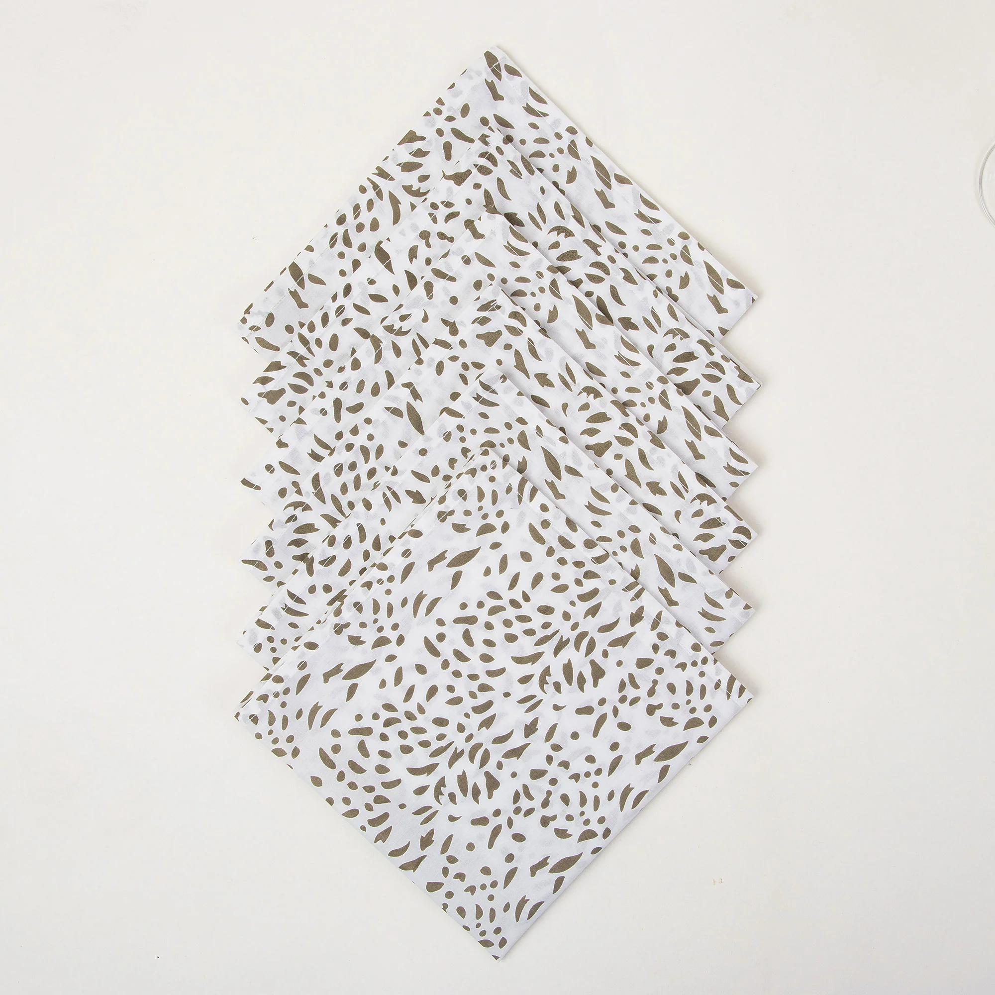 Hand Blocked Pure Cotton Printed Napkin Cloth