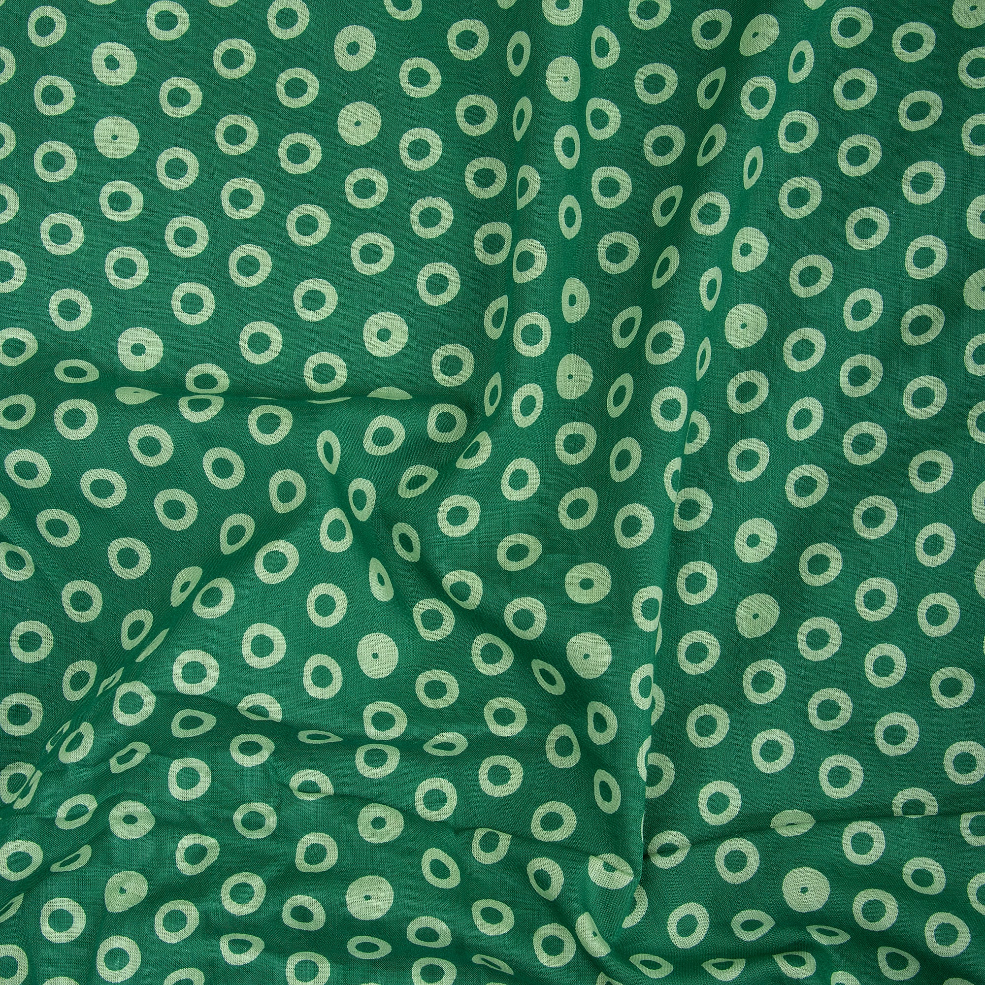 Hand Block Printed Cotton Orgaic Fabric - Image 3