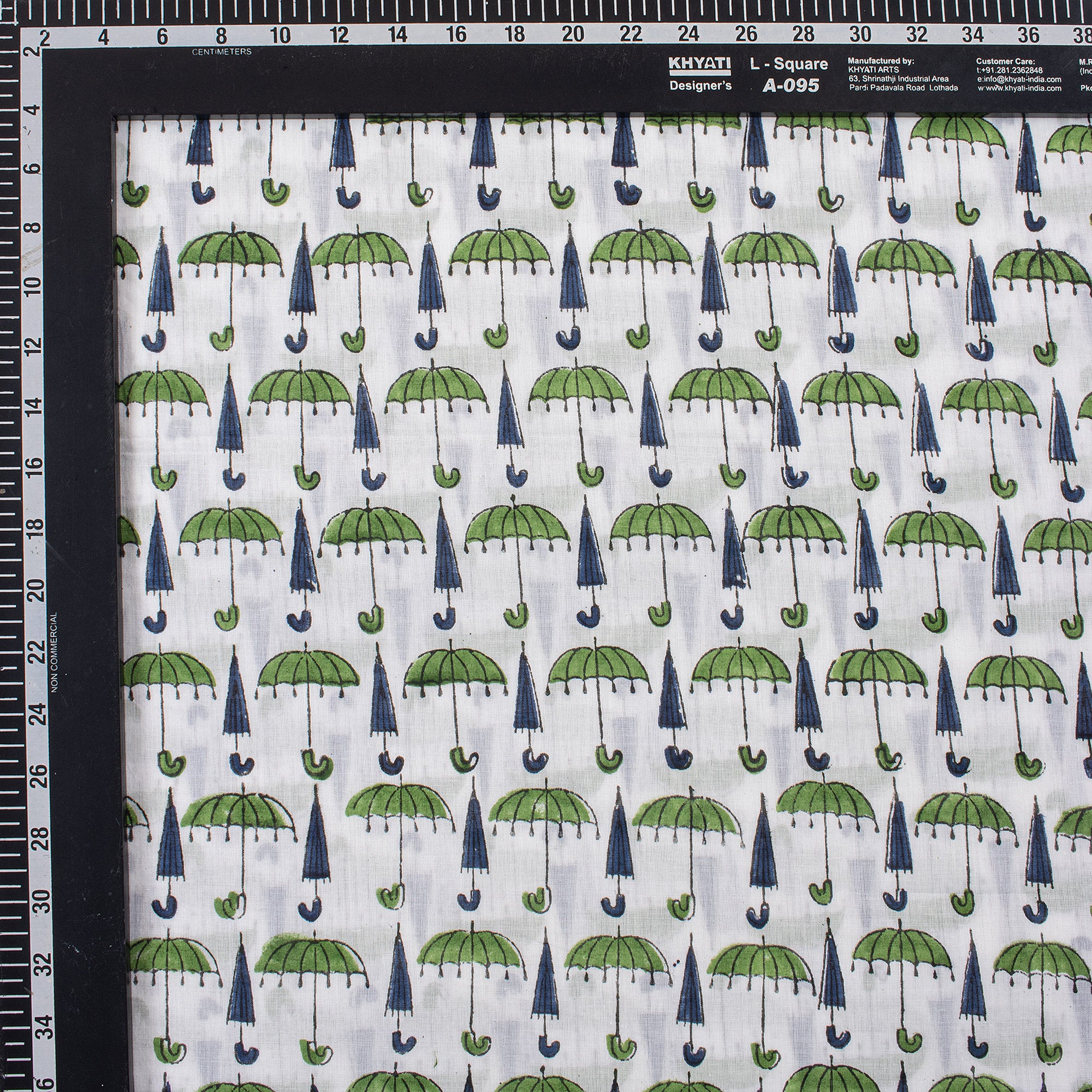 Decorative Hand Block Printed Fabric - Image 4
