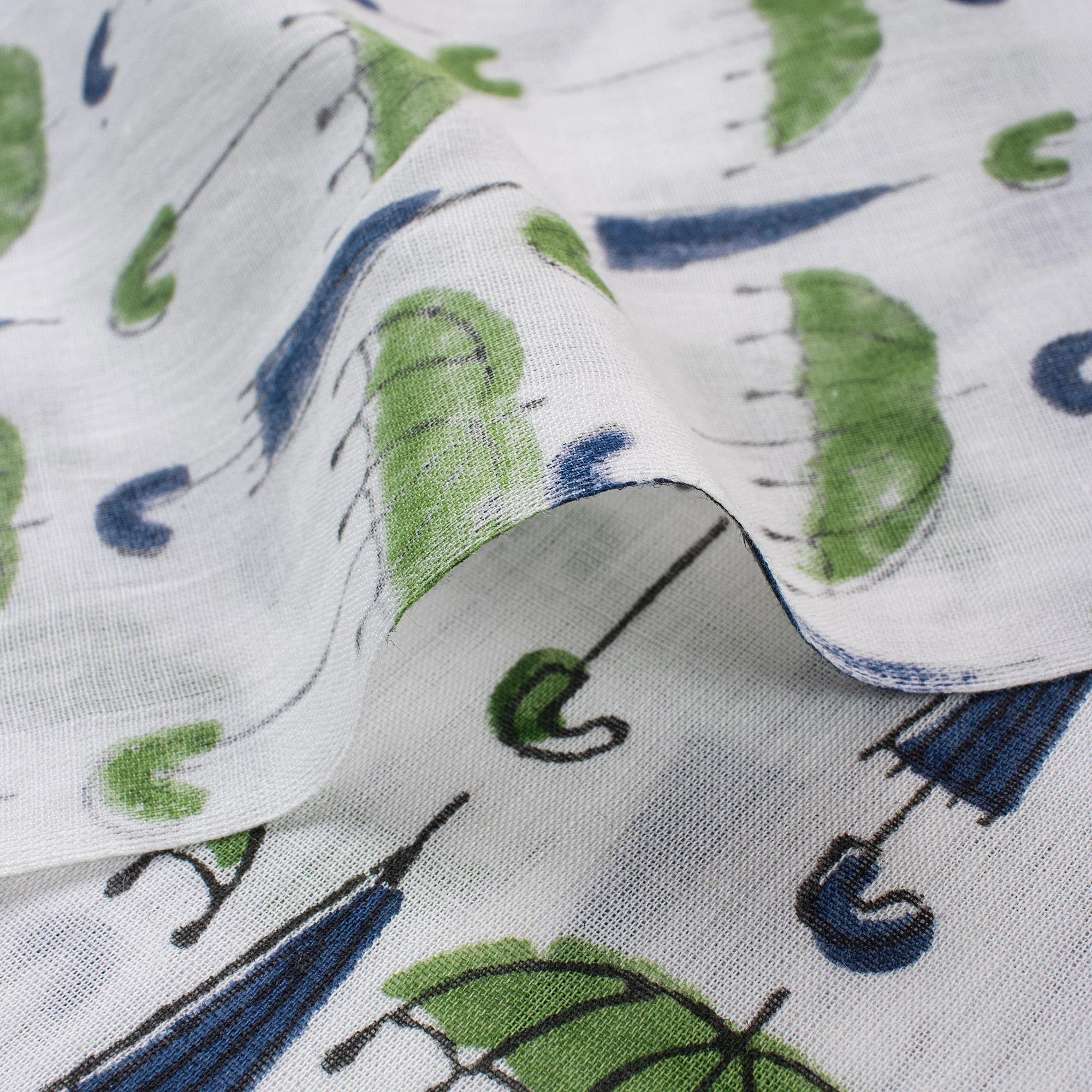 Decorative Hand Block Printed Fabric - Image 5