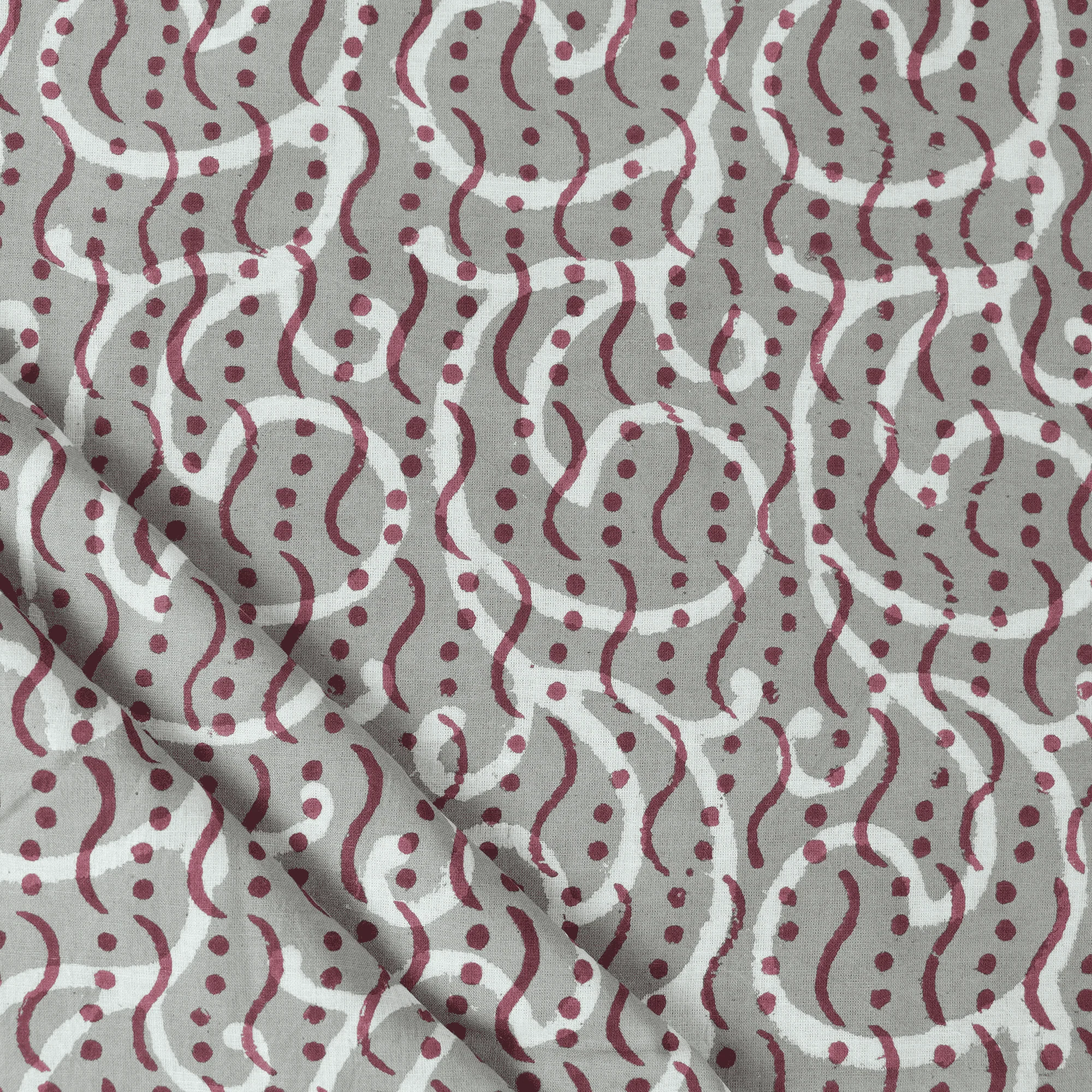 Modern Indian Hand Block Pure Cotton Light Weighted Kashish Fabric - Image 2