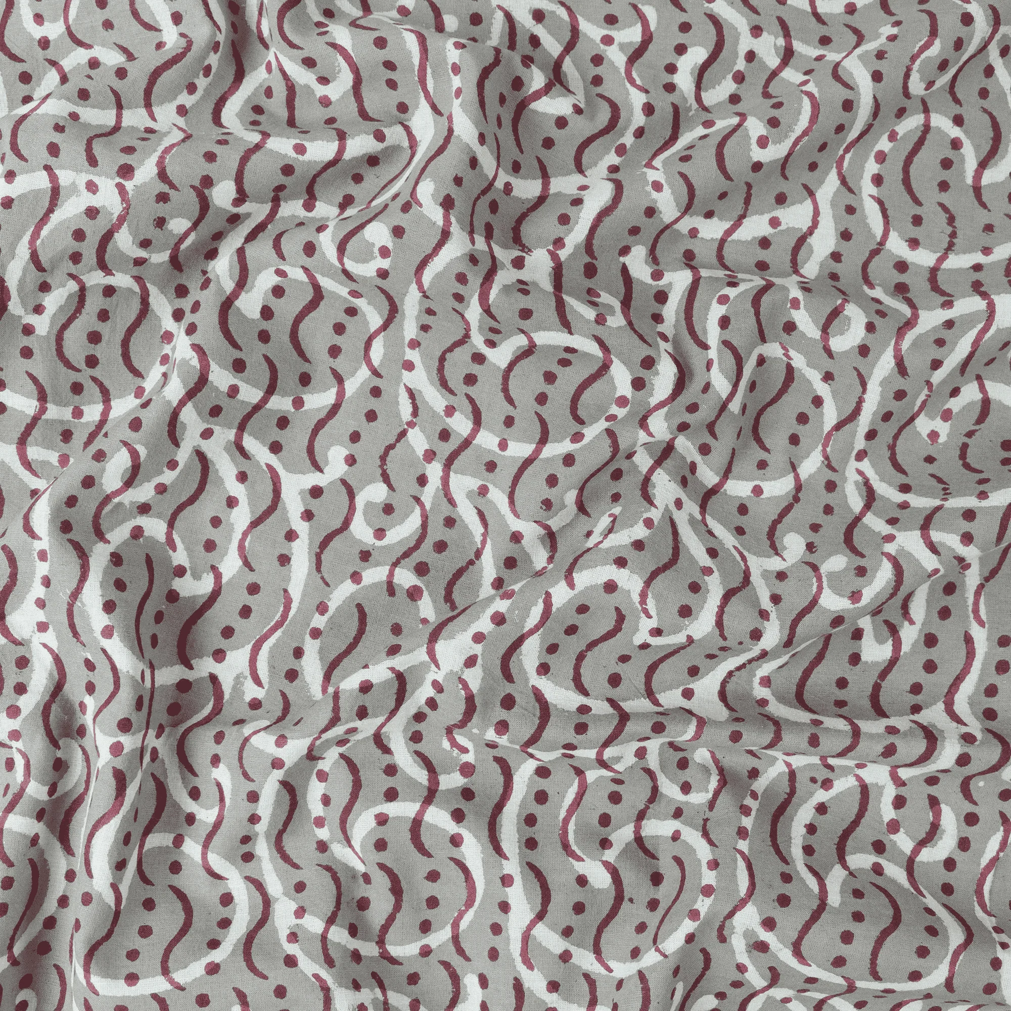 Modern Indian Hand Block Pure Cotton Light Weighted Kashish Fabric - Image 4
