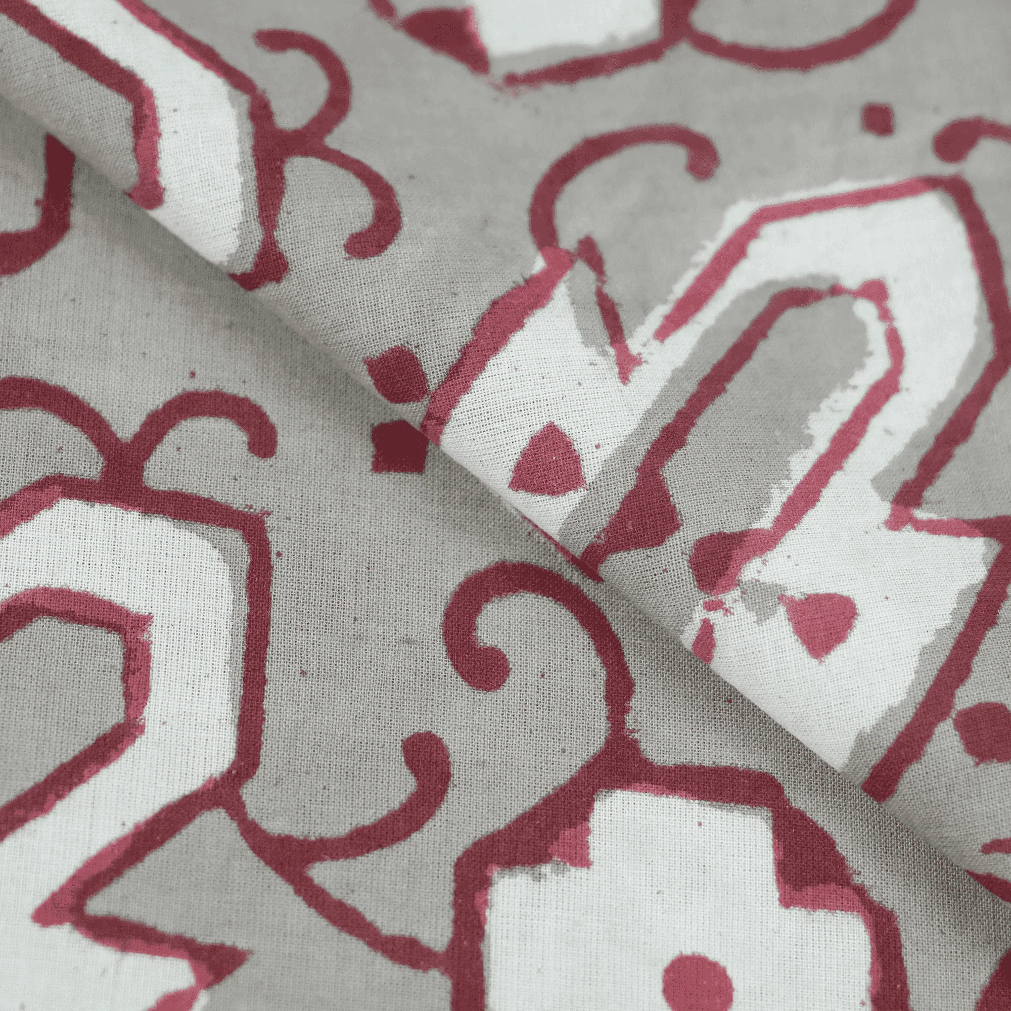 Geometrical Pure Cotton Indian Kashish Print Textile Fabric Cloth - Image 4