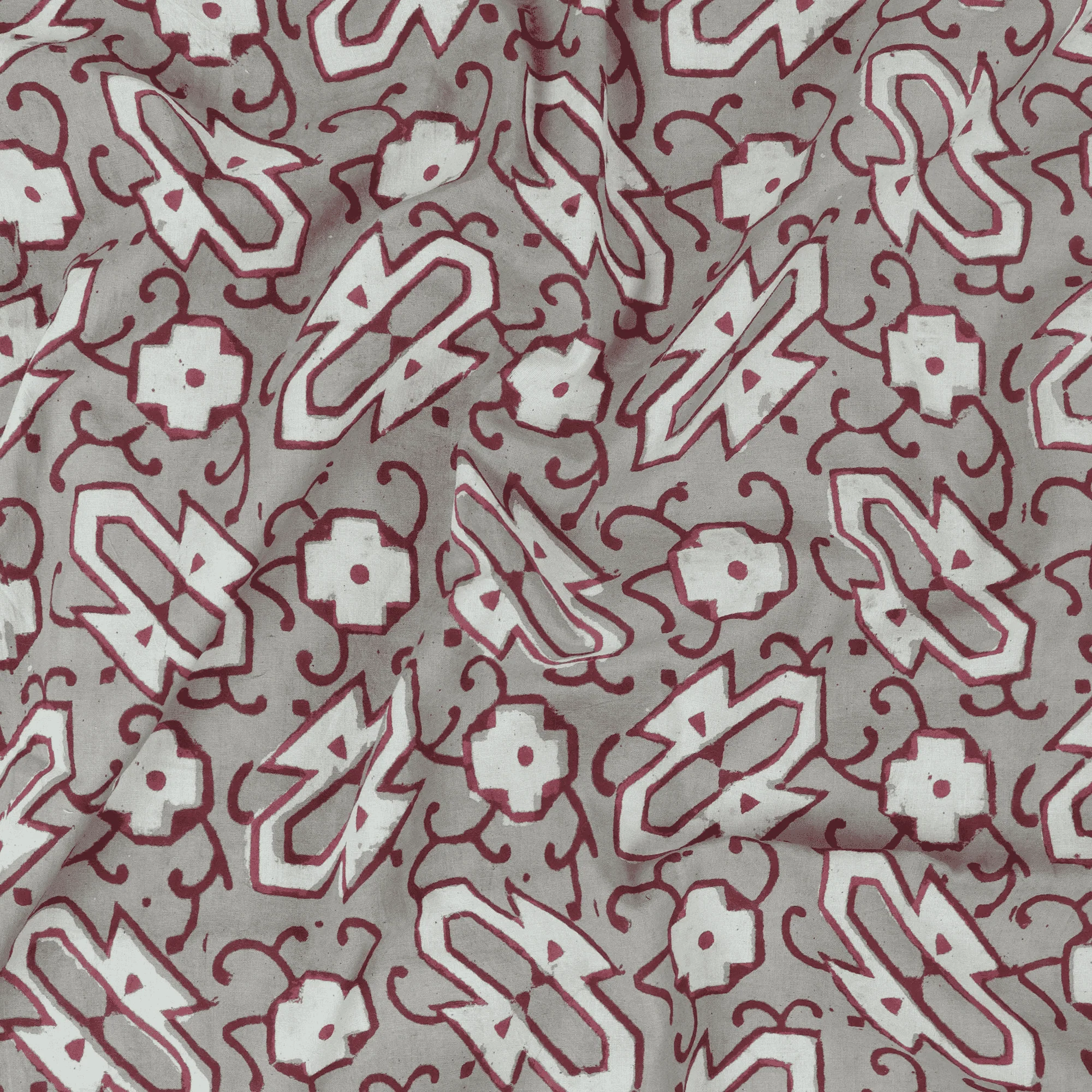 Geometrical Pure Cotton Indian Kashish Print Textile Fabric Cloth - Image 5