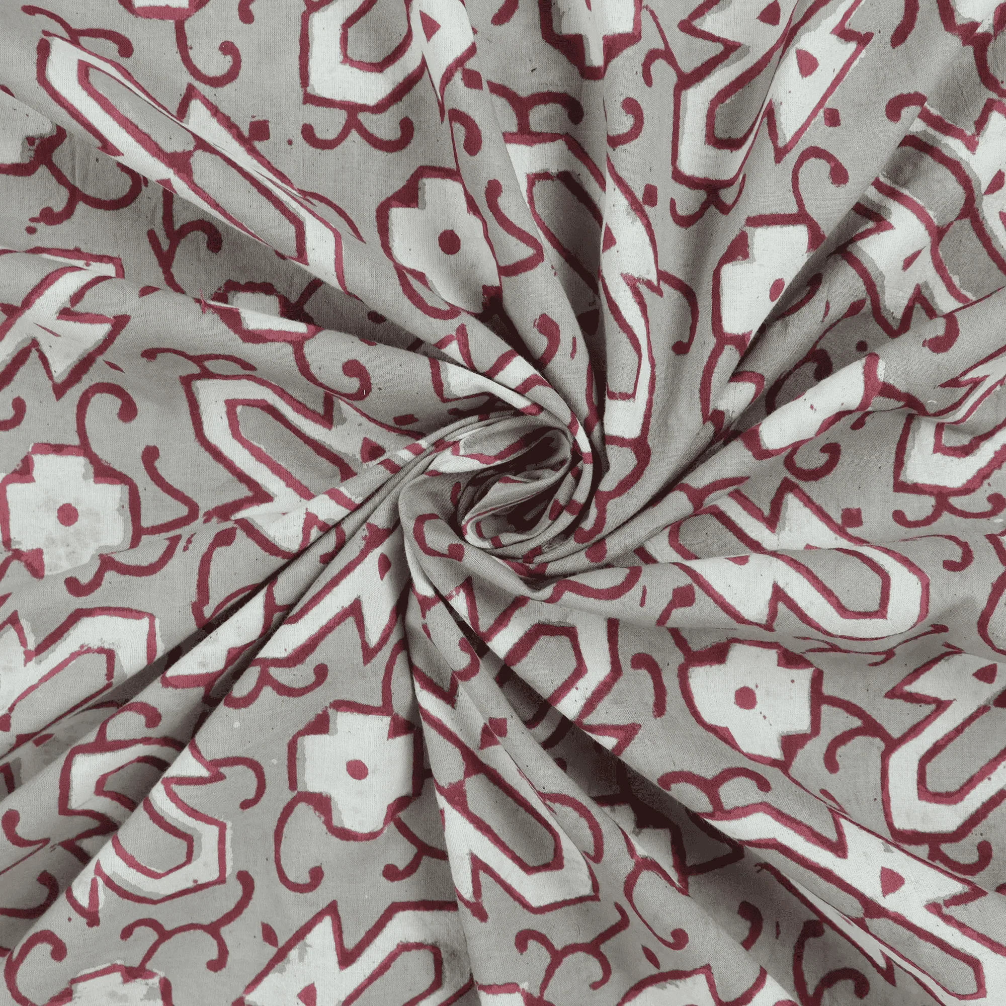 Geometrical Pure Cotton Indian Kashish Print Textile Fabric Cloth - Image 6