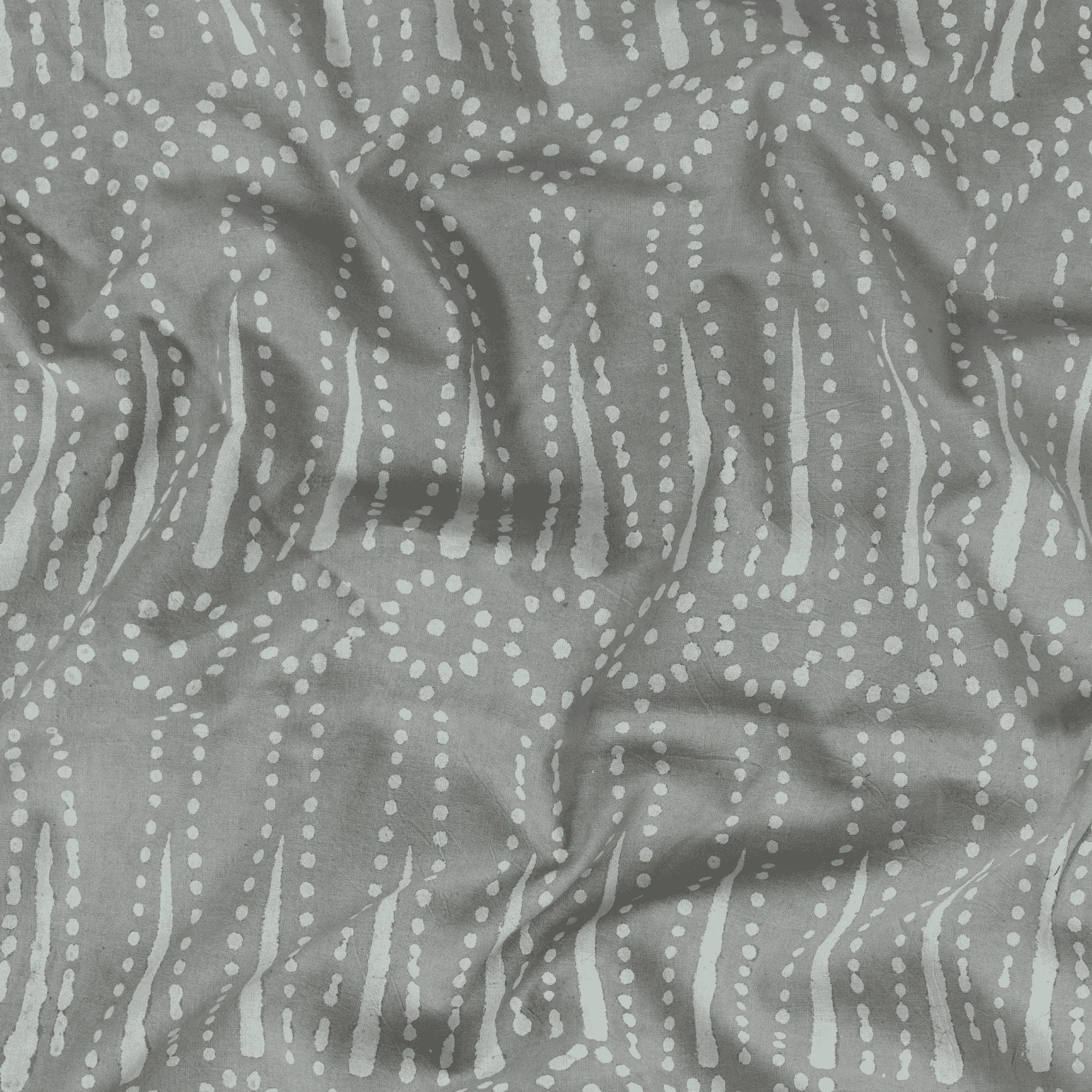 Classic Hand Printed Pure Cotton Mud Resist Kashish Fabric - Image 5
