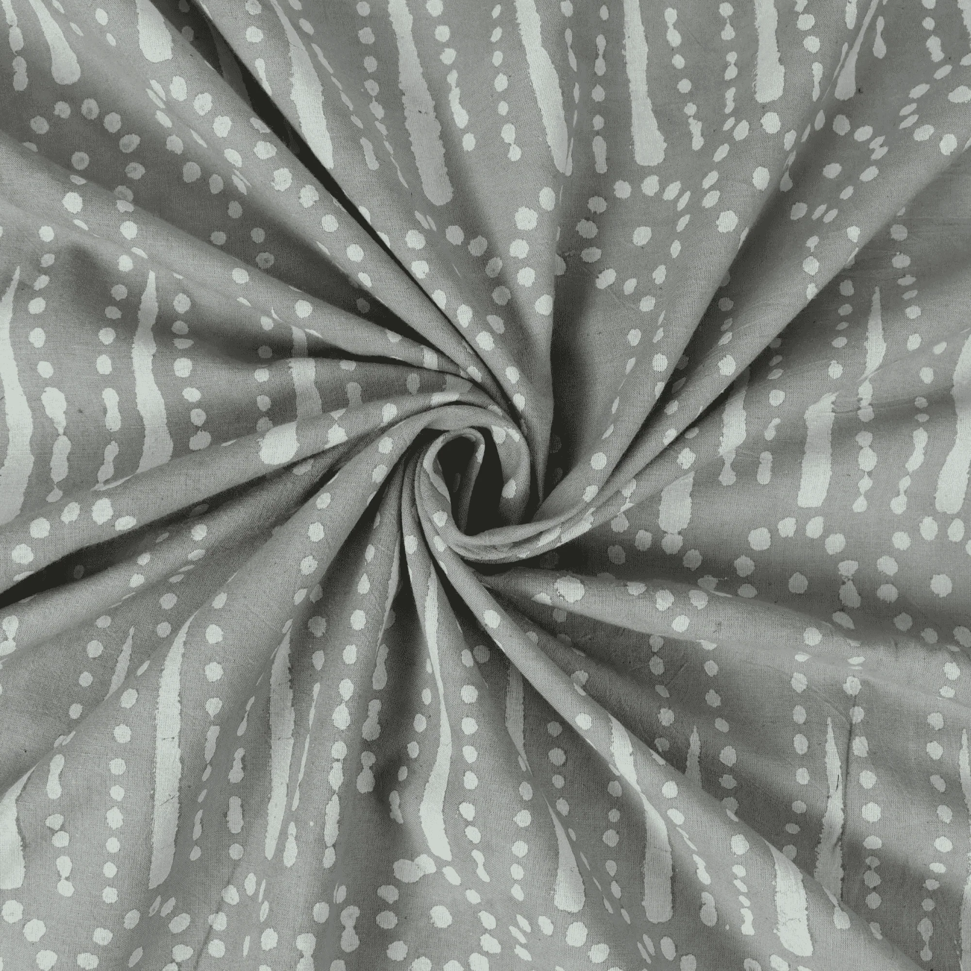 Classic Hand Printed Pure Cotton Mud Resist Kashish Fabric - Image 6