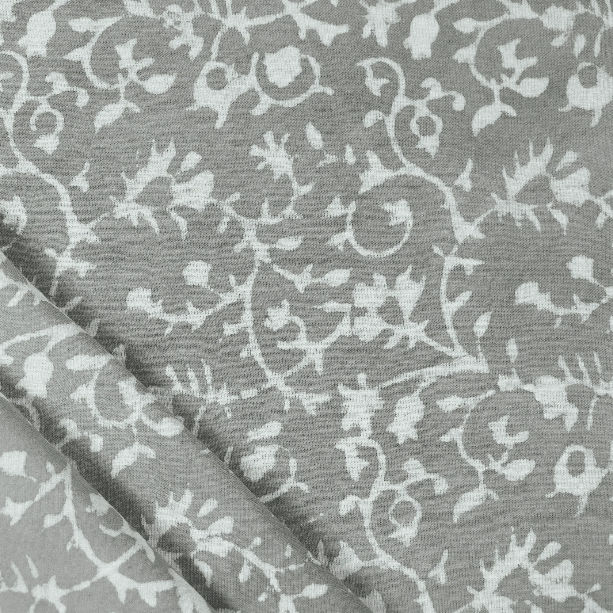 Organic Hand Printed Pure Cotton Indian Kashish Soft Dress Making Fabric