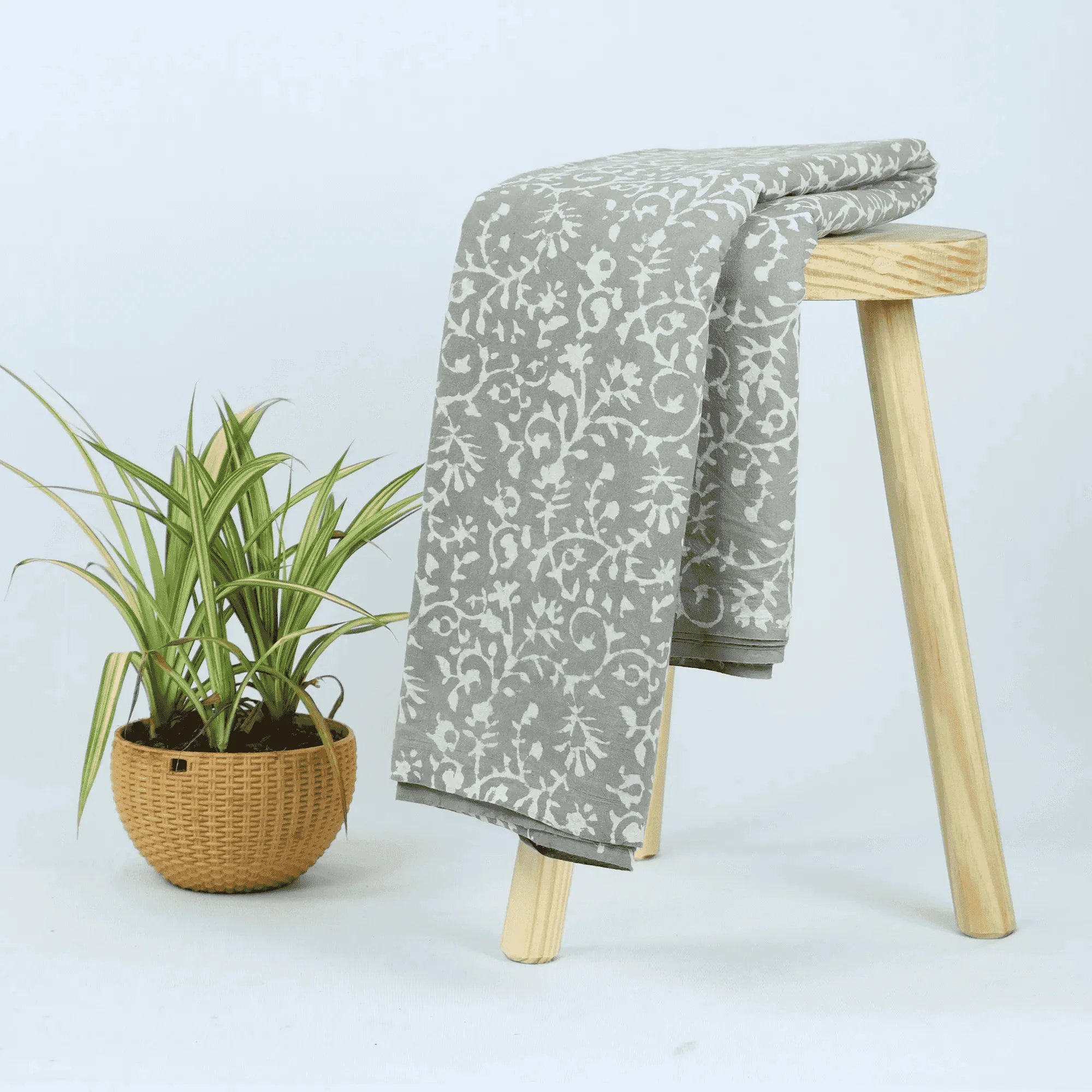 Organic Hand Printed Pure Cotton Indian Kashish Soft Dress Making Fabric - Image 3