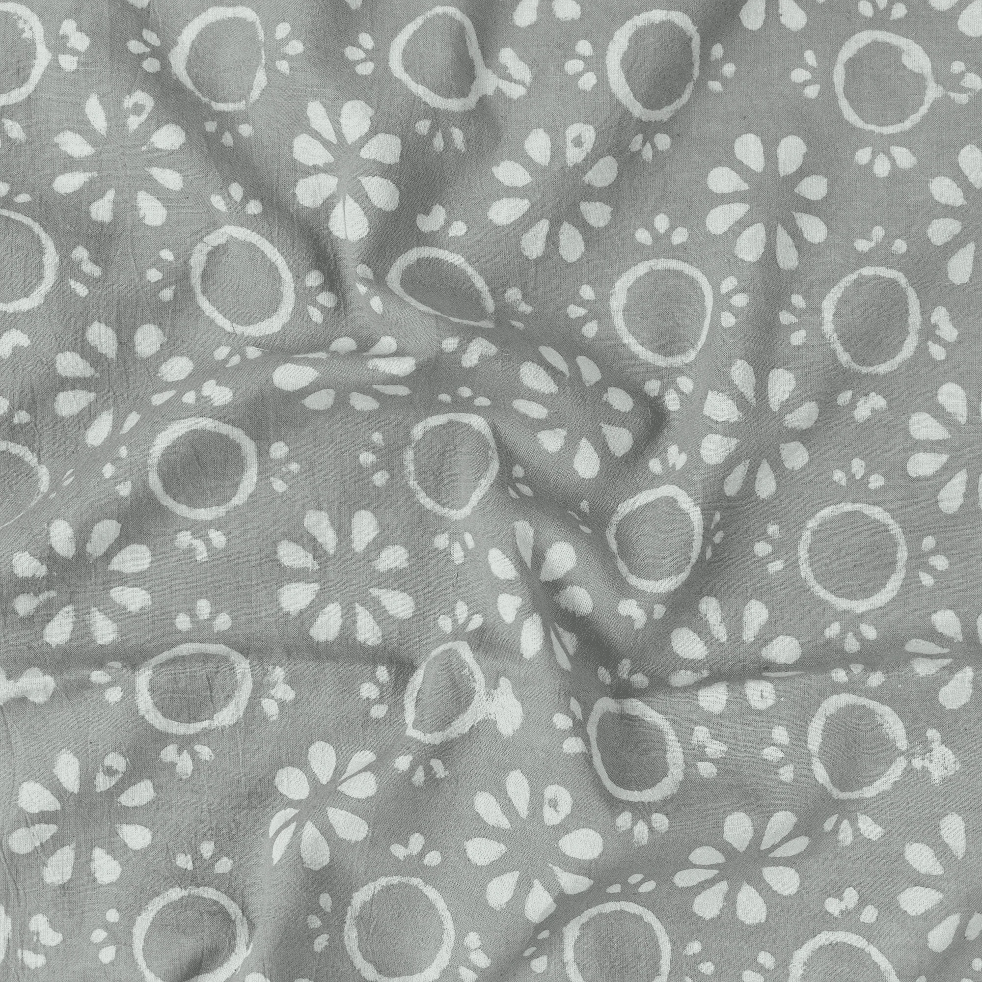 Natural Dyed Floral Hand Printed Kashish Print Cotton Fabric by Yard - Image 4