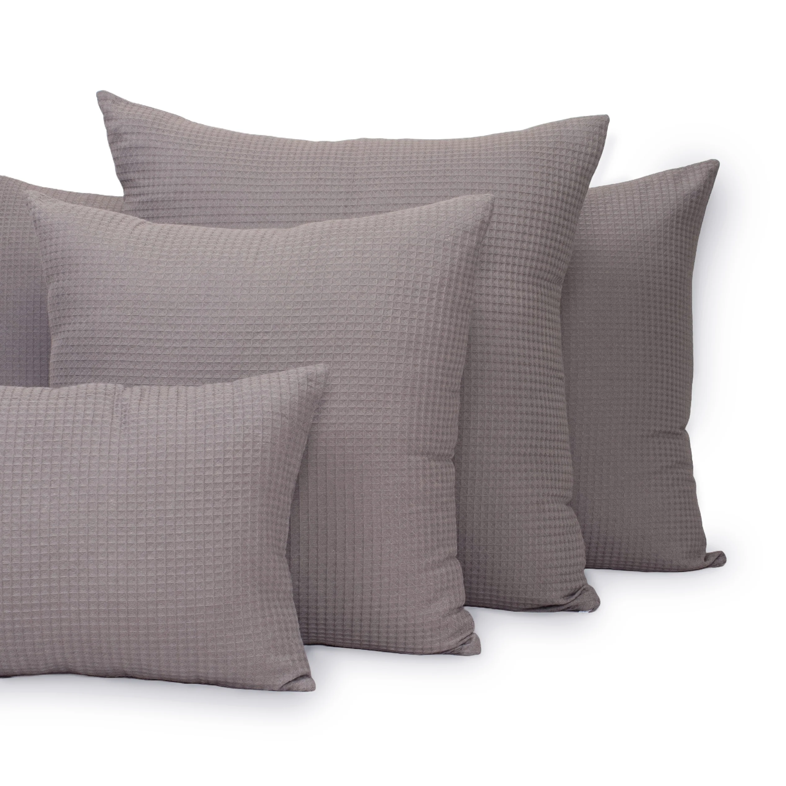 Grey Organic Cotton Waffle Pillowcase - Image 4