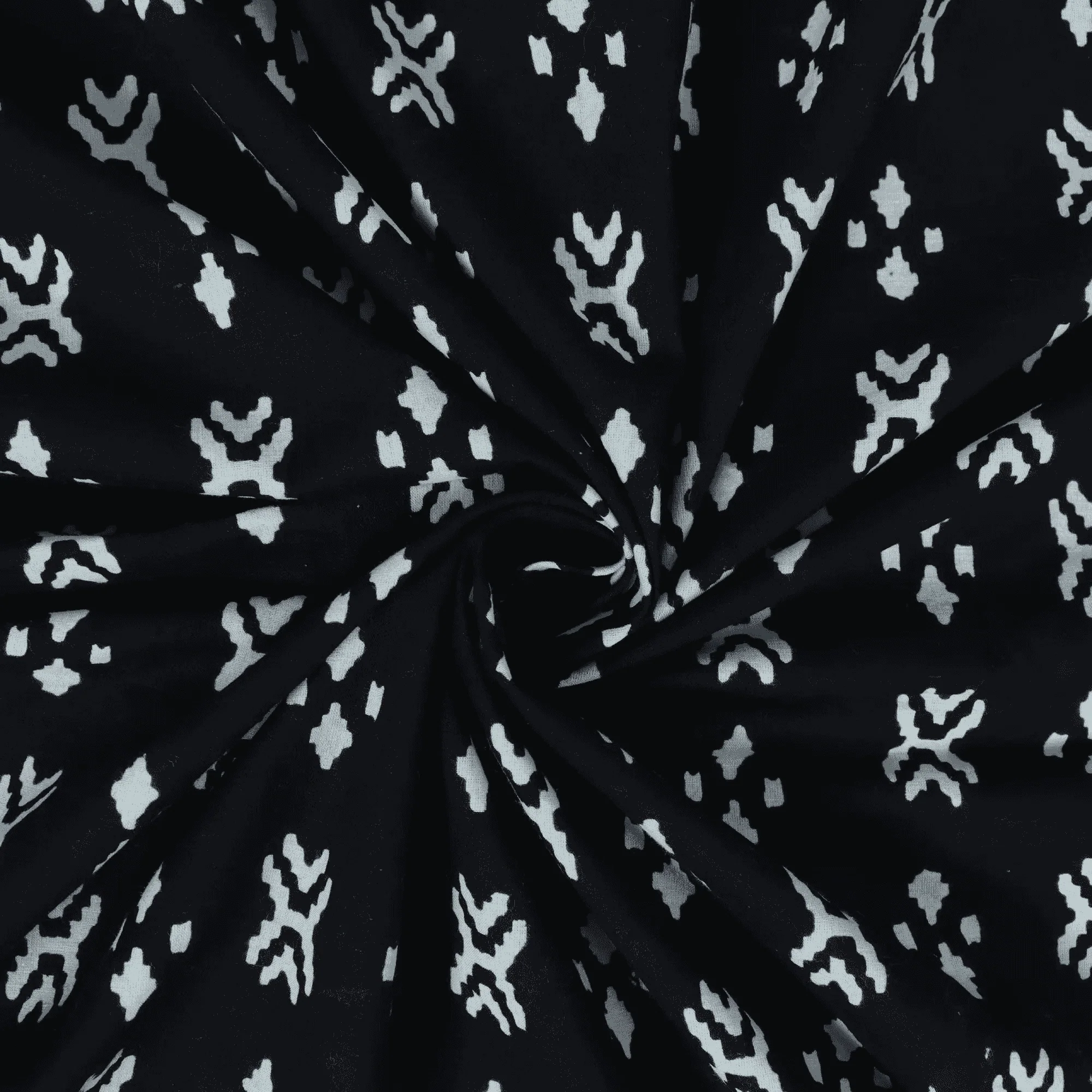Stylish Hand Block Printed Mud Resist Pure Cotton Multipurpose Fabric - Image 3