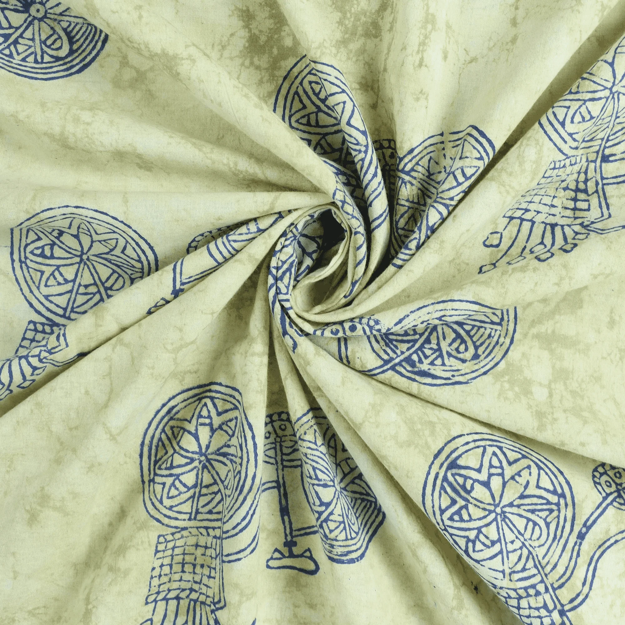 Block Print Pure Cotton Kashish Fabric For Dress Material - Image 5
