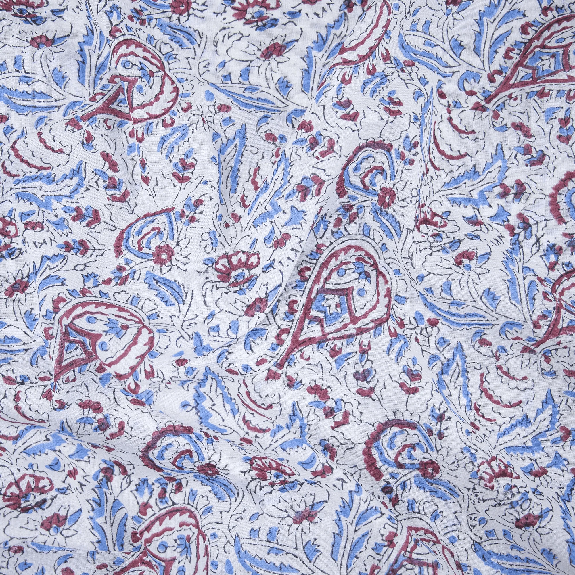 Floral Indian Handmade Cotton Fabic - Image 4