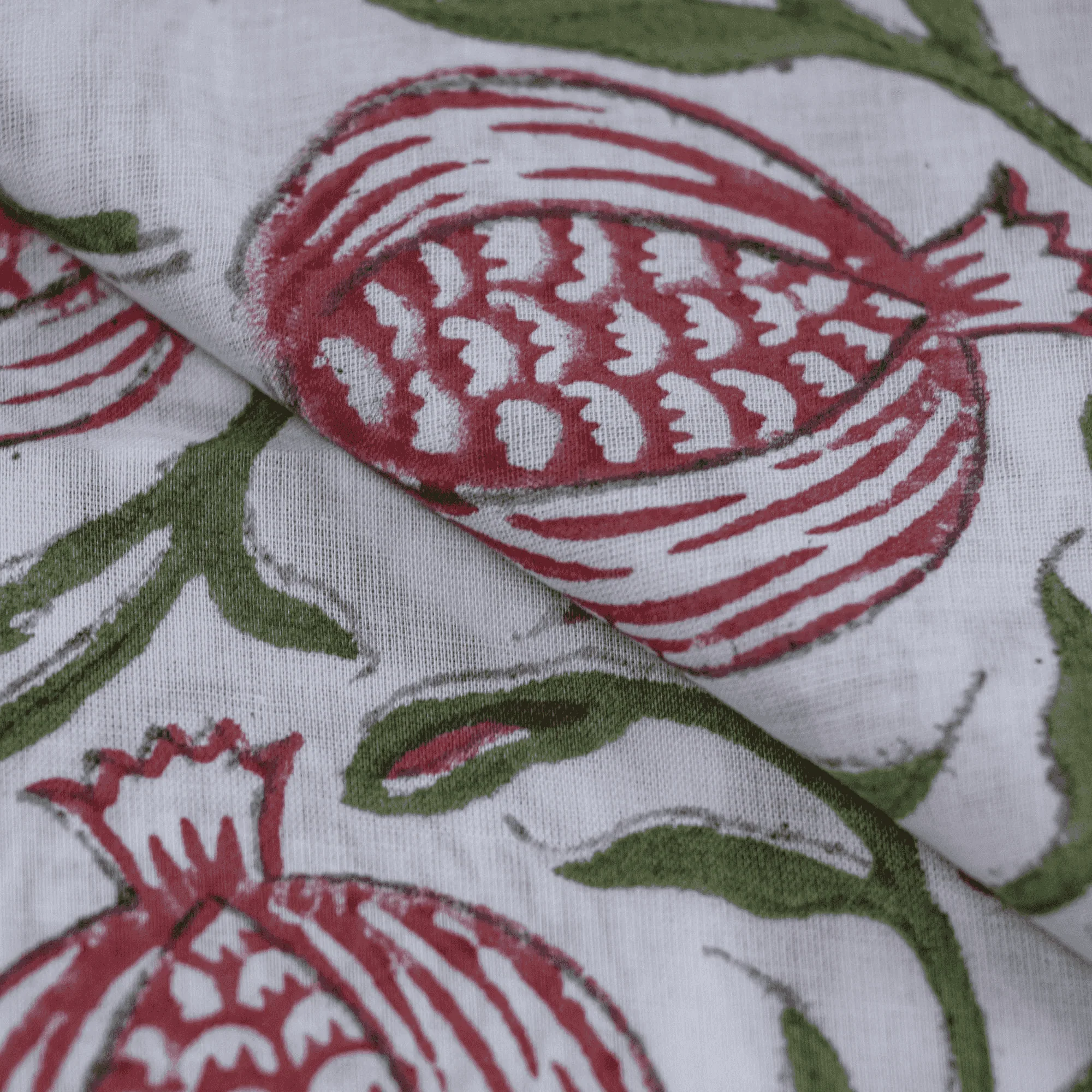 Hand Block Print Pure Cotton Fabric for Curtains - Image 3