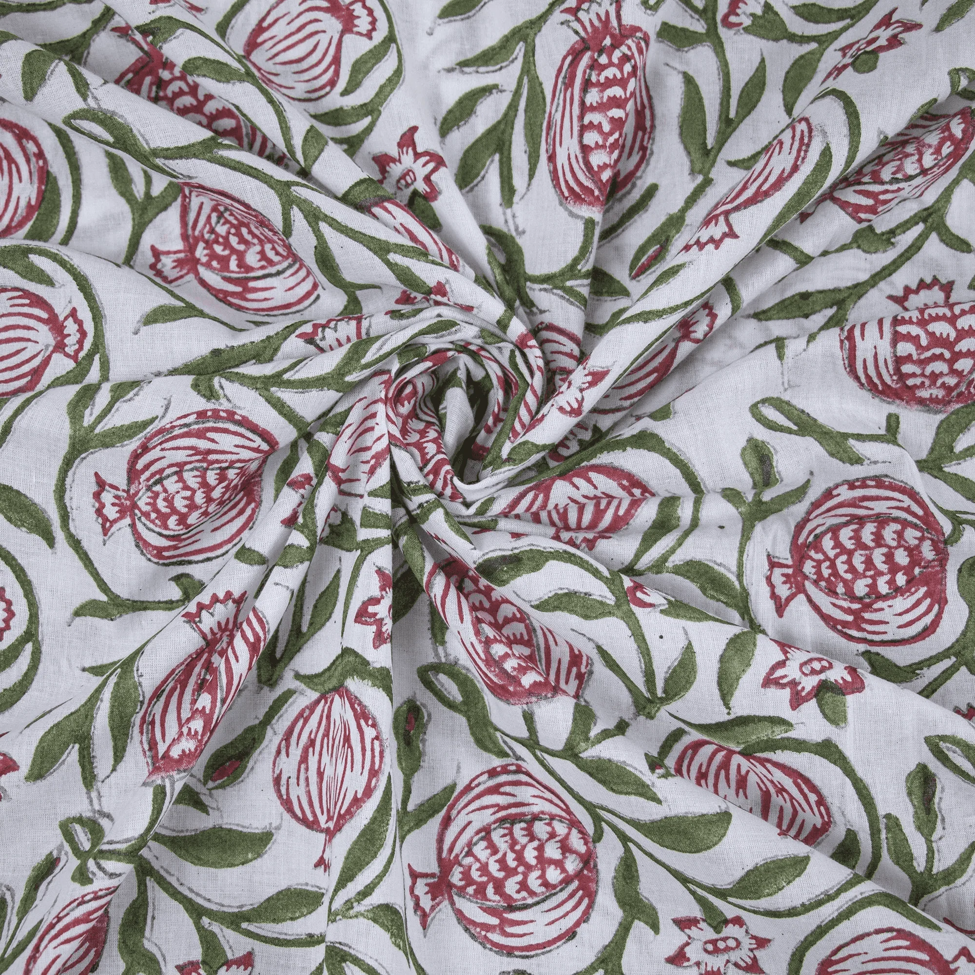 Hand Block Print Pure Cotton Fabric for Curtains - Image 5
