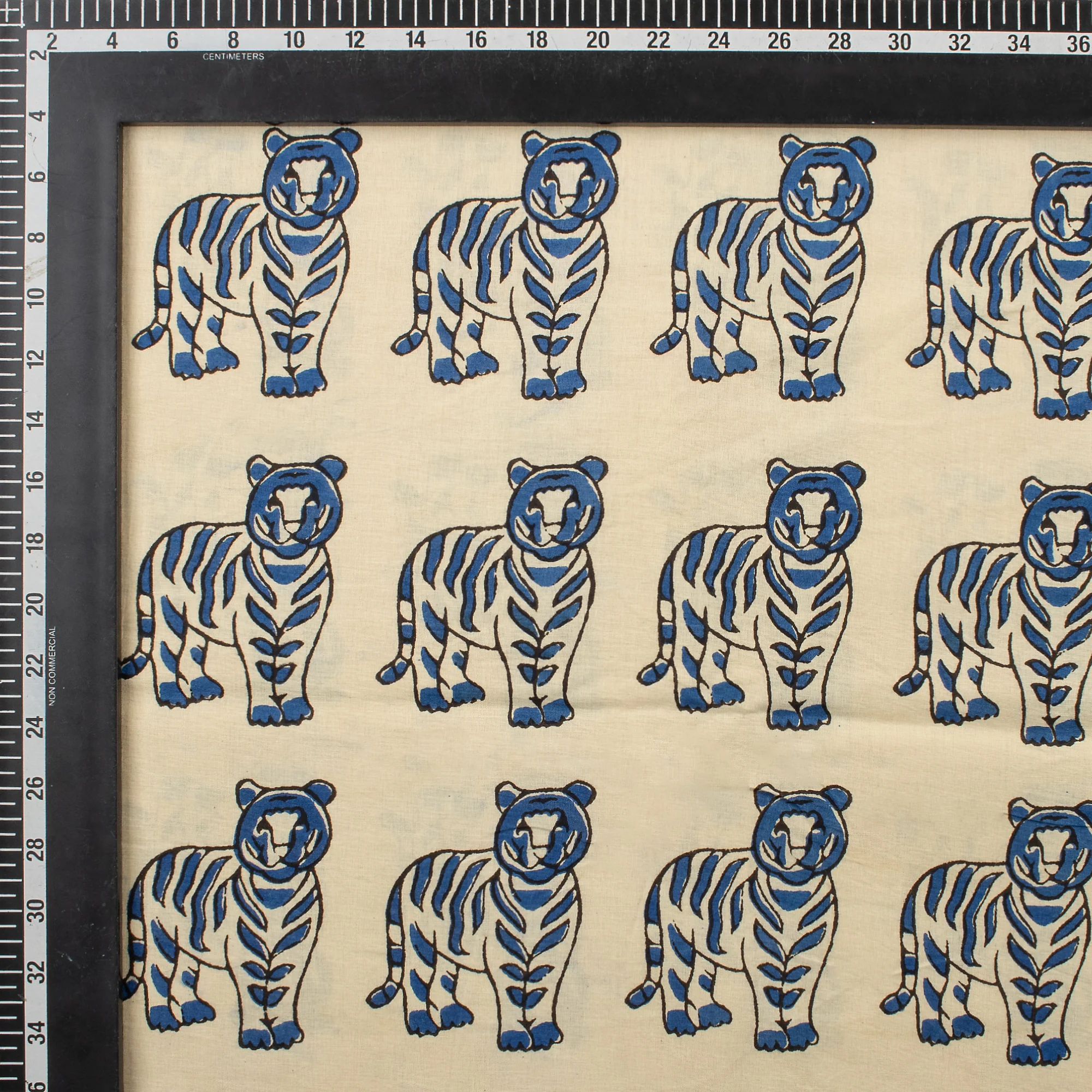 Hand Block Printed Cotton Bagru Fabric For Dress - Image 3
