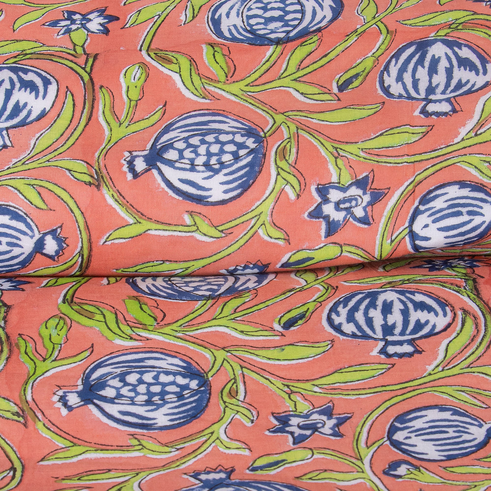 Hand Block Printed Cotton Dohar Blanket - Image 3