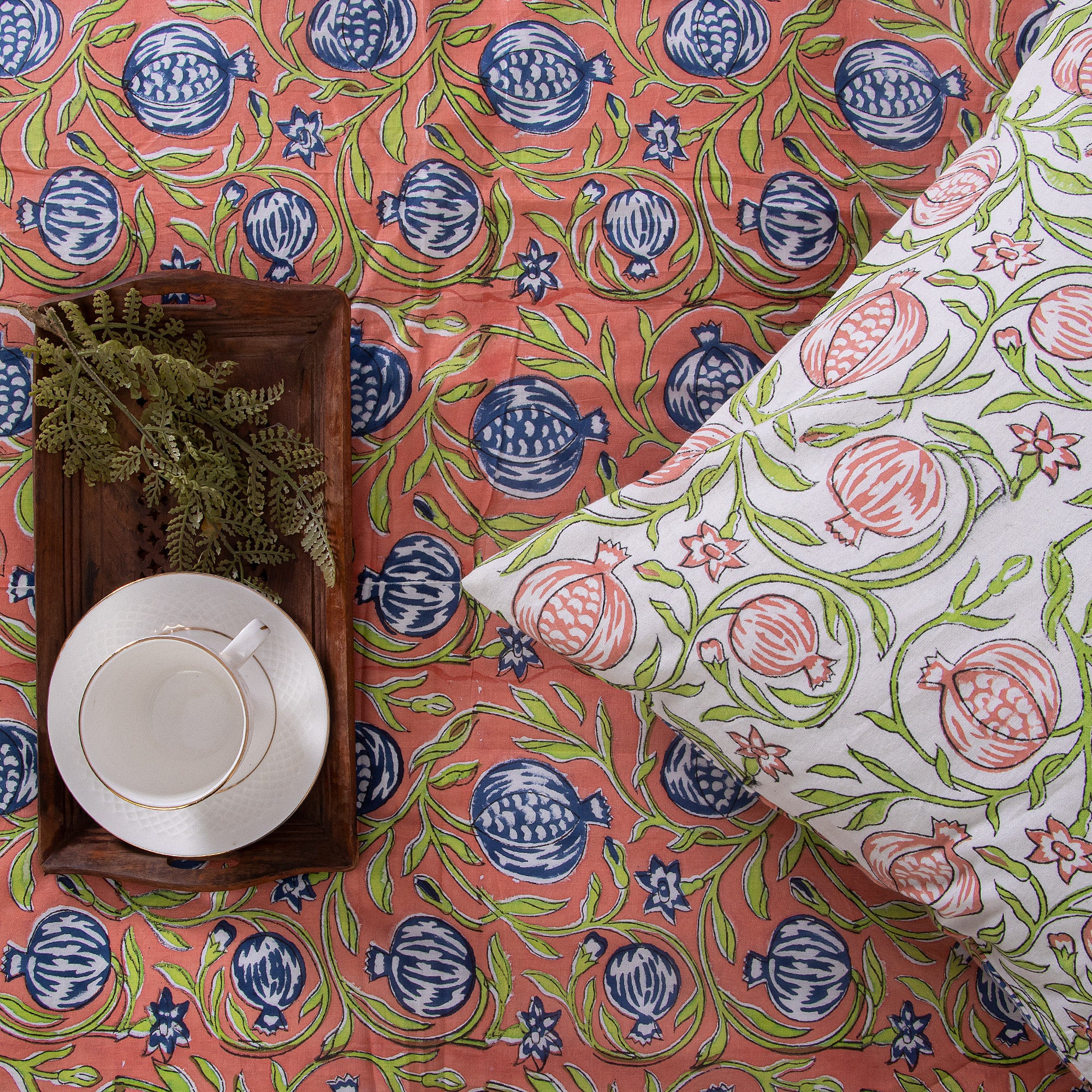 Hand Block Printed Cotton Dohar Blanket - Image 4