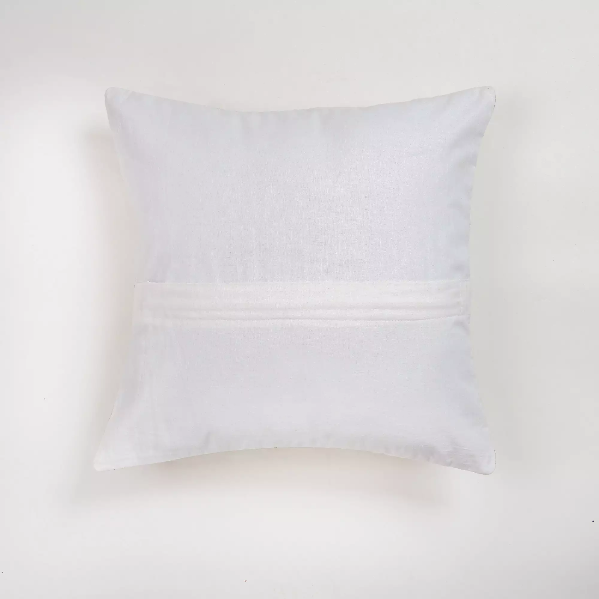 Hand Block Printed Cotton Kantha Quilted Cushion Cover - Image 2