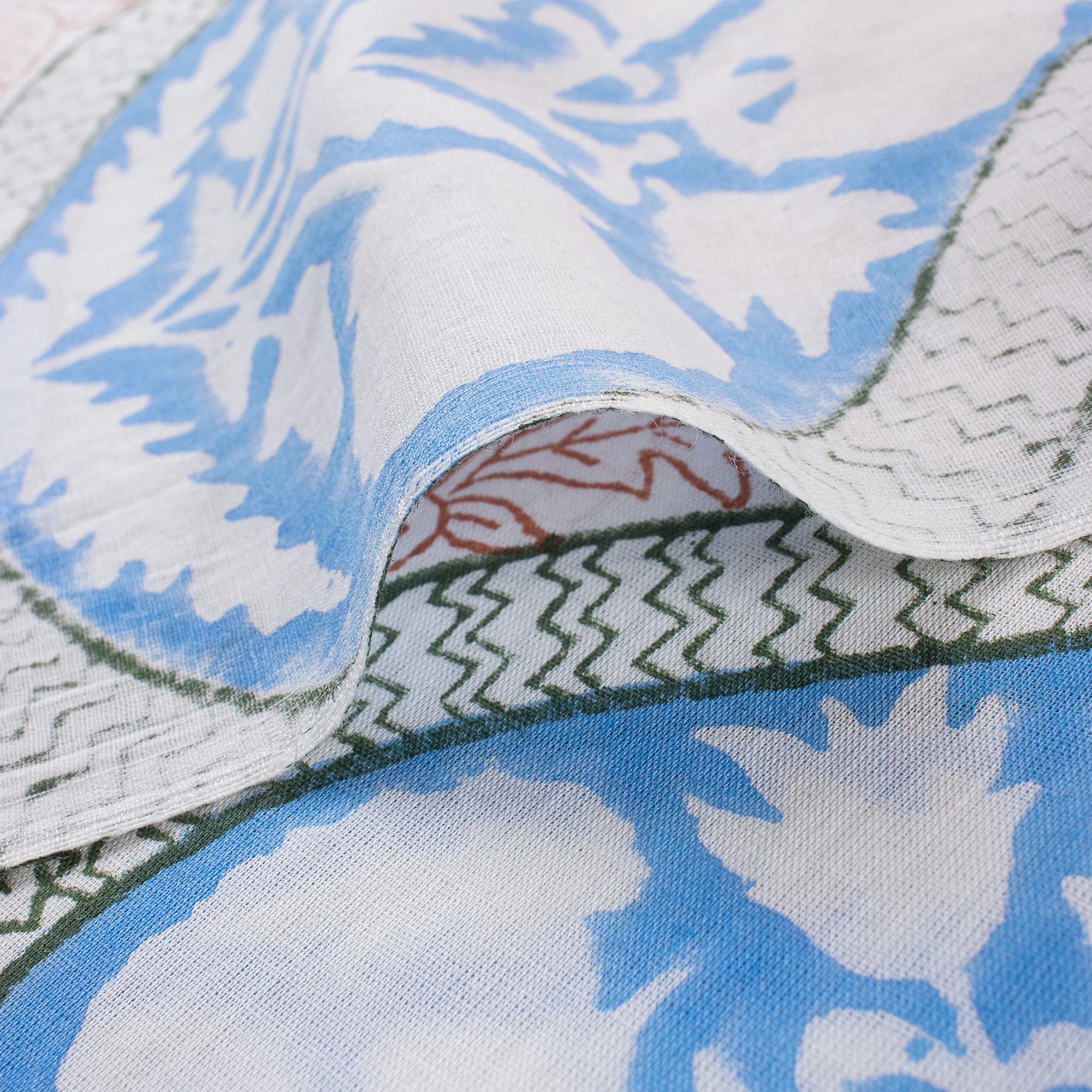 Hand Block Printed Fabric for Home Decor and Curtain - Image 2