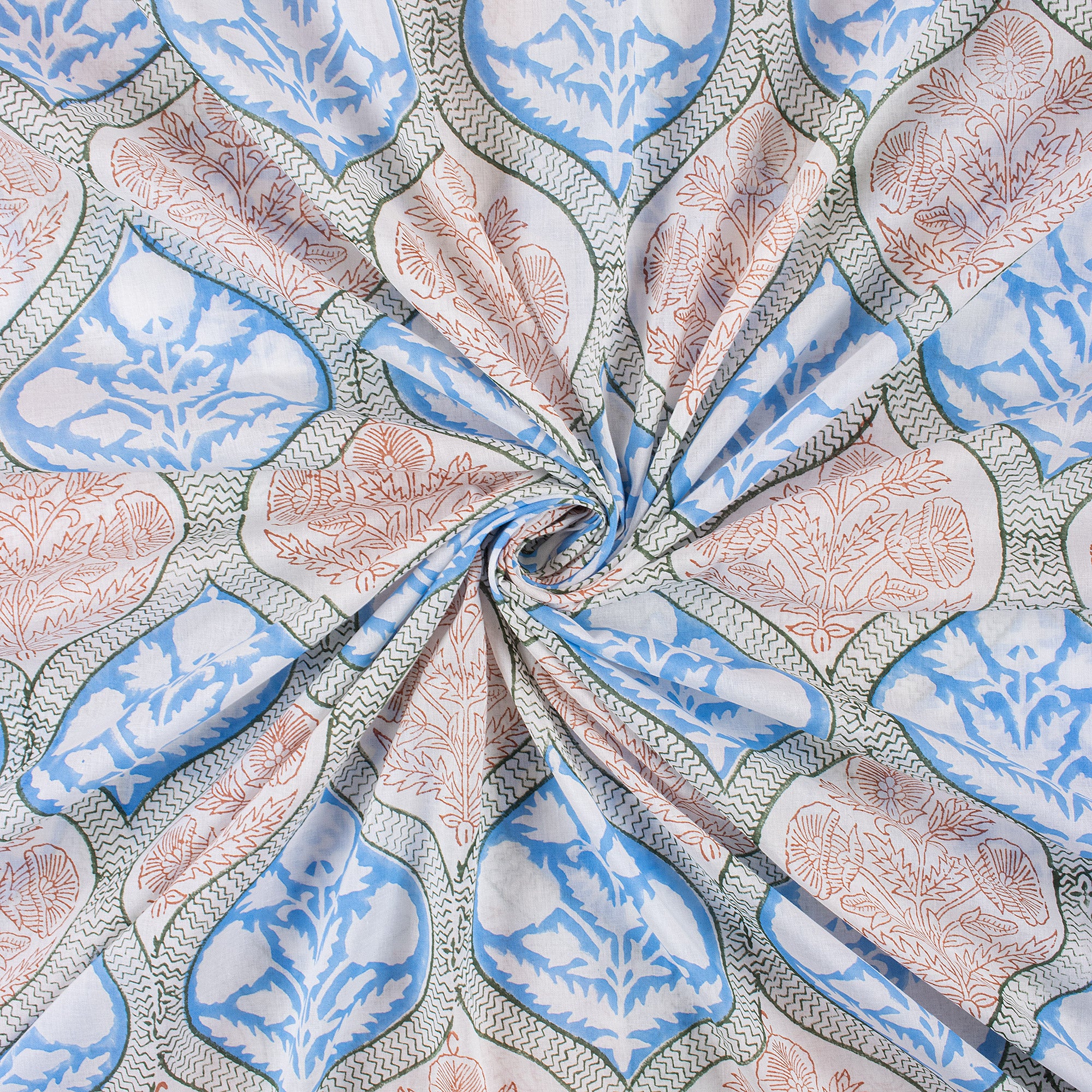 Hand Block Printed Fabric for Home Decor and Curtain - Image 3