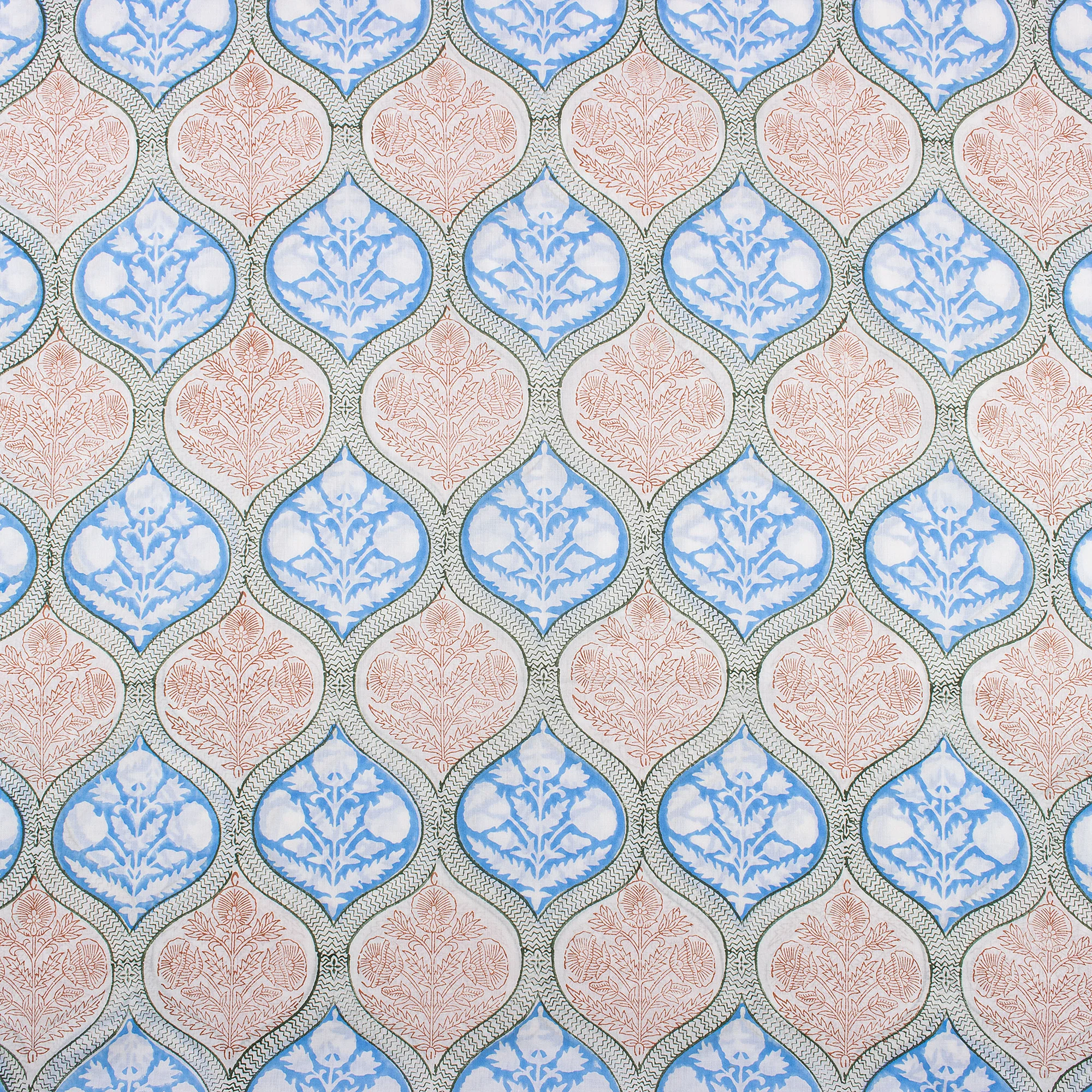 Hand Block Printed Fabric for Home Decor and Curtain - Image 4