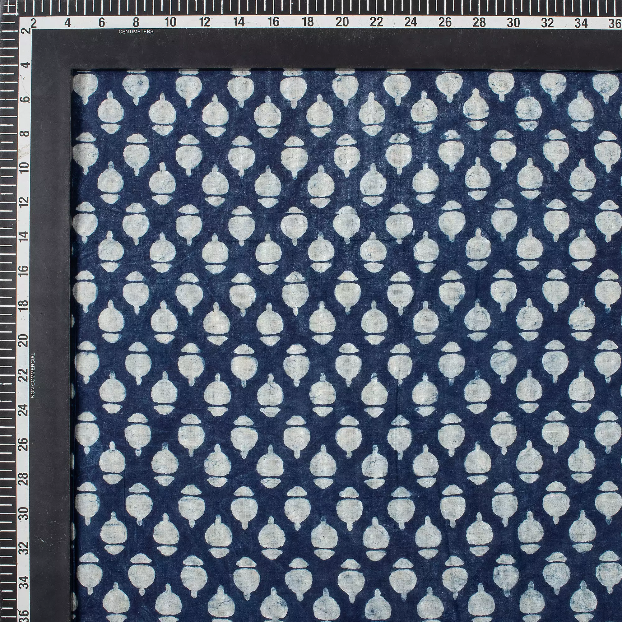 Hand Block Printed Indigo Block Print Fabric by the Yard - Image 3