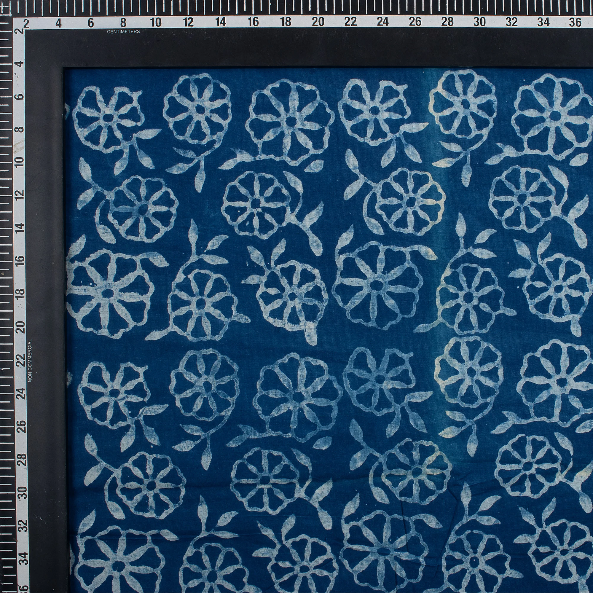 Hand Block Printed Indigo Blue Fabric for Kurti - Image 6