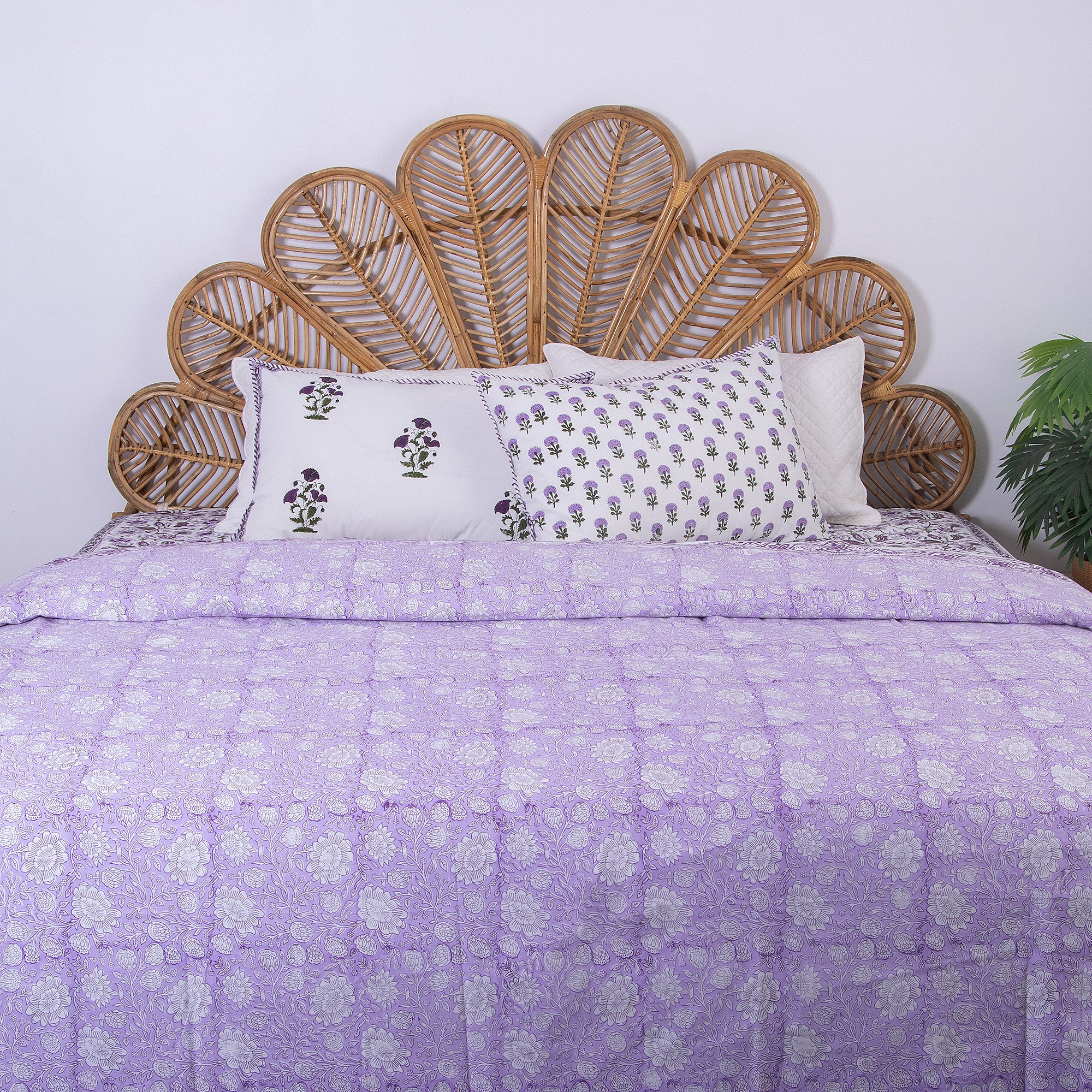 Indian Hand Block Printed Reversible Dohar Blanket