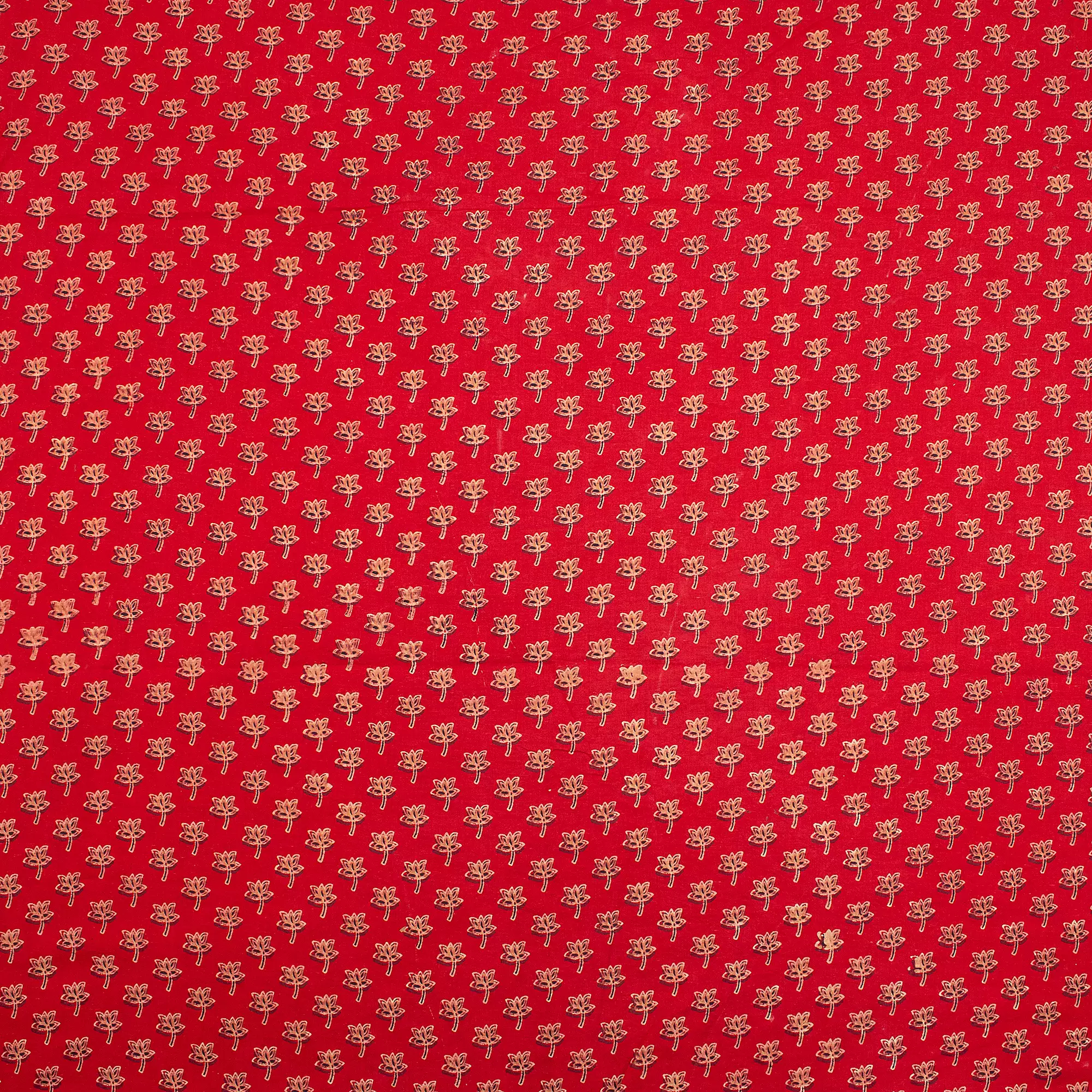 Hand Block Printed Pure Cotton Ajrakh Fabric - Image 3
