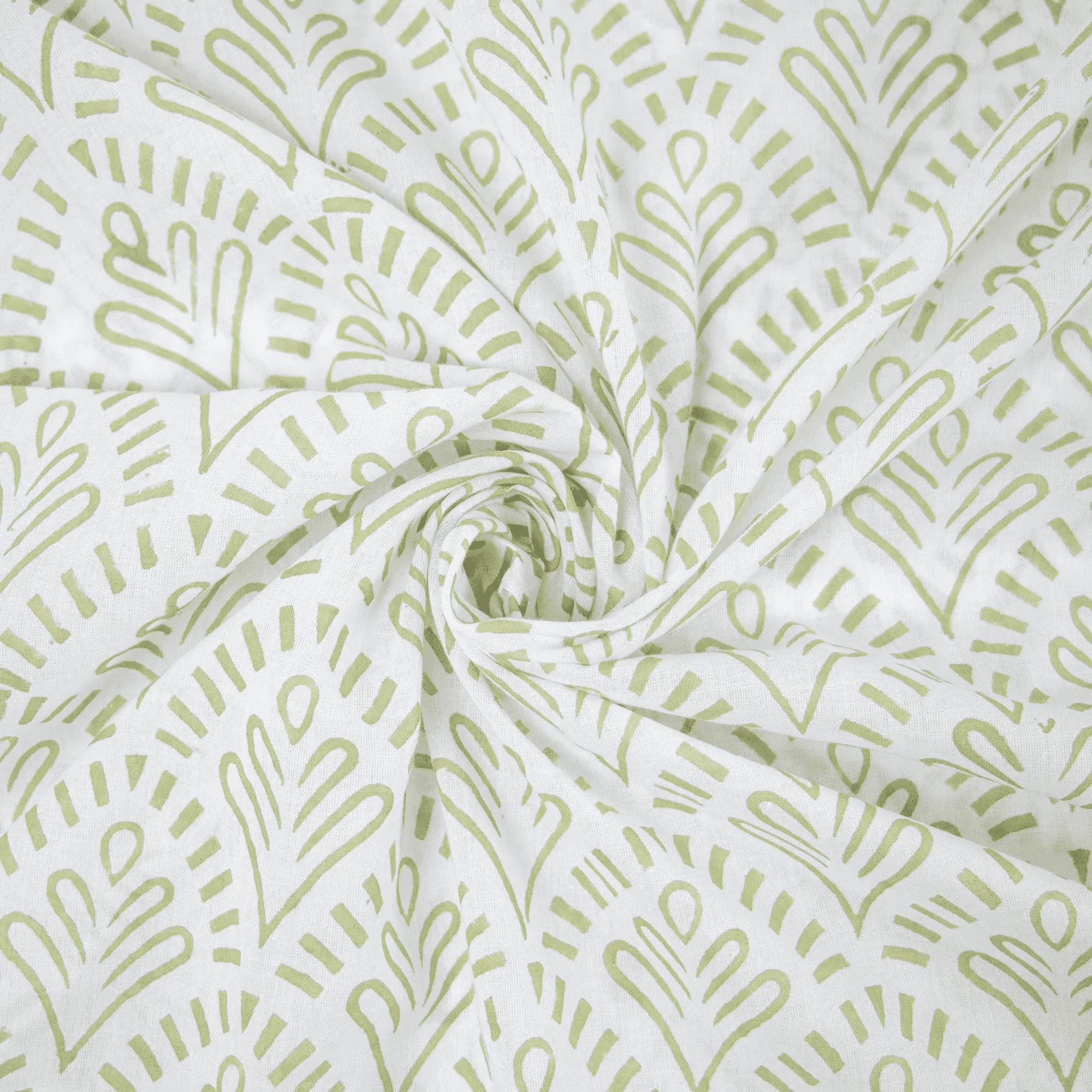 Luxurious Indian Hand Printed Pure Cotton Fabric for Clothing - Image 5