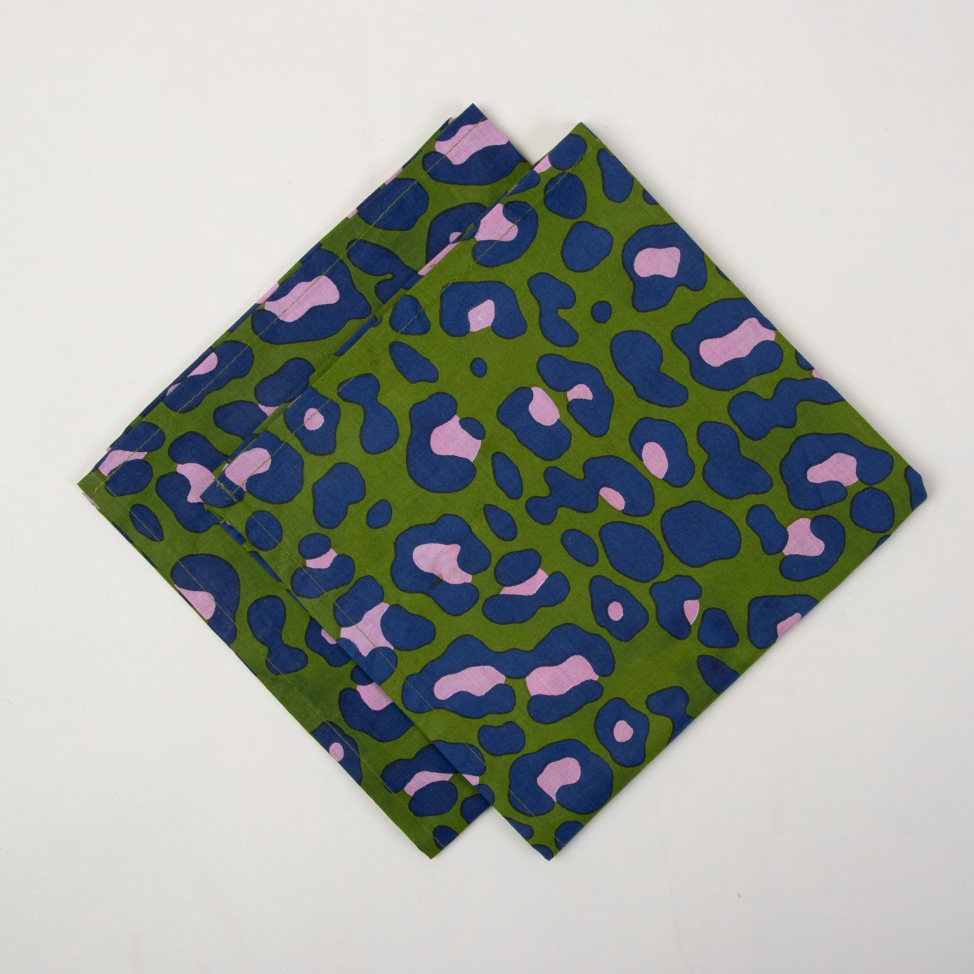 Hand Block Pure Cotton Printed Reusable Napkins - Image 3