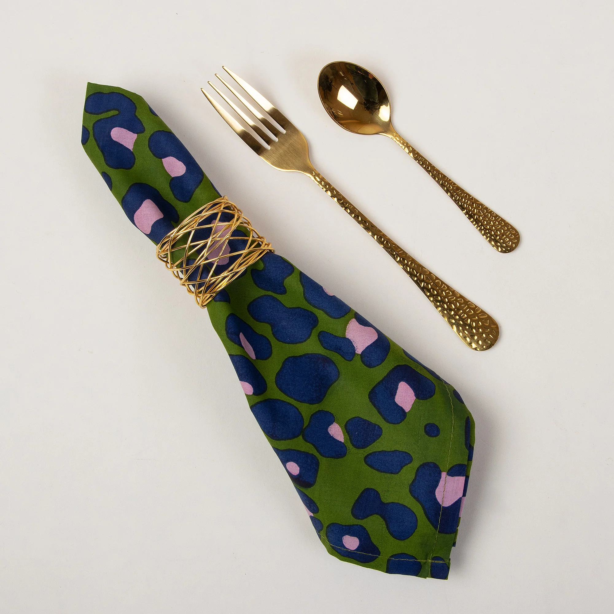Hand Block Pure Cotton Printed Reusable Napkins - Image 5