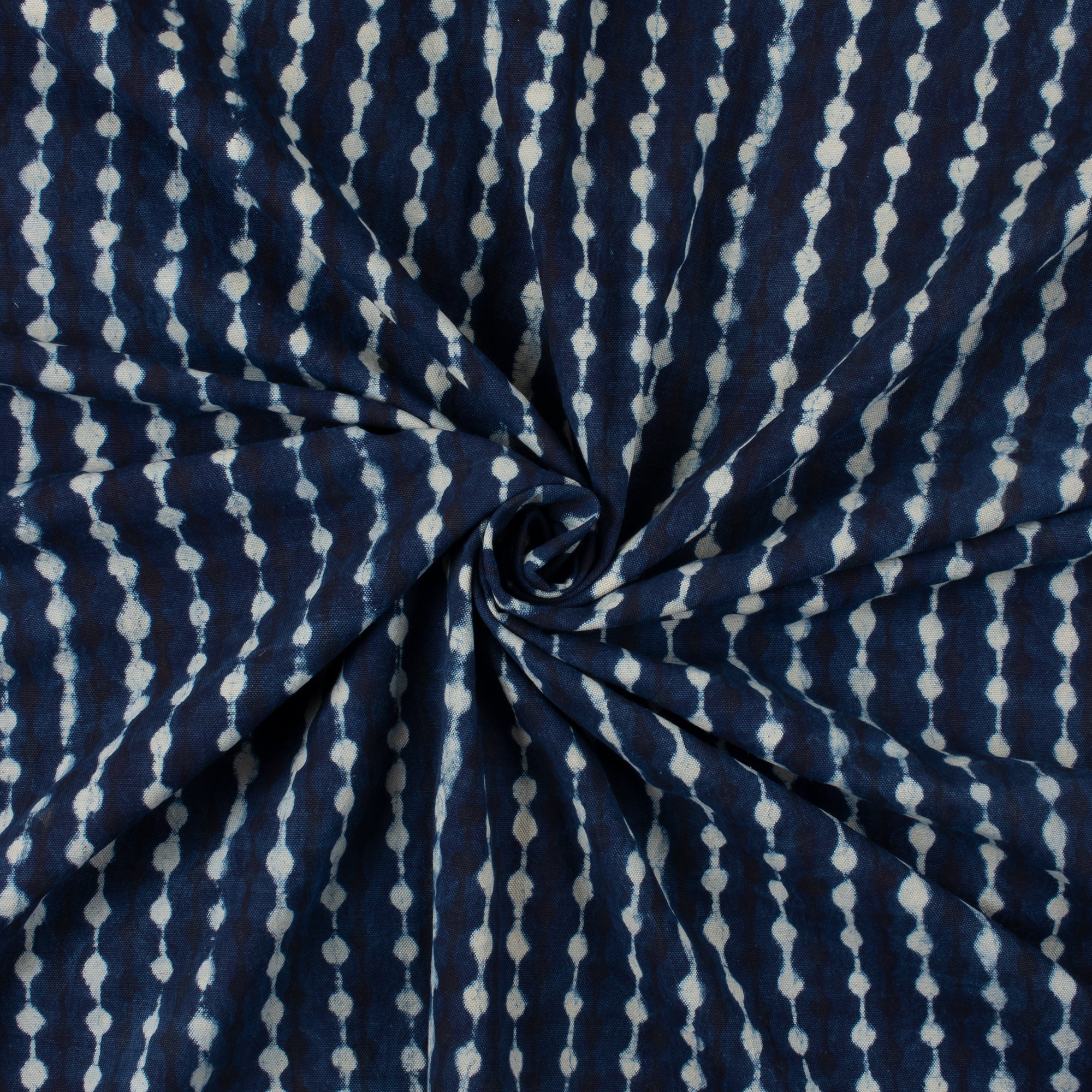 Block Printed Cotton Running Fabric - Image 3