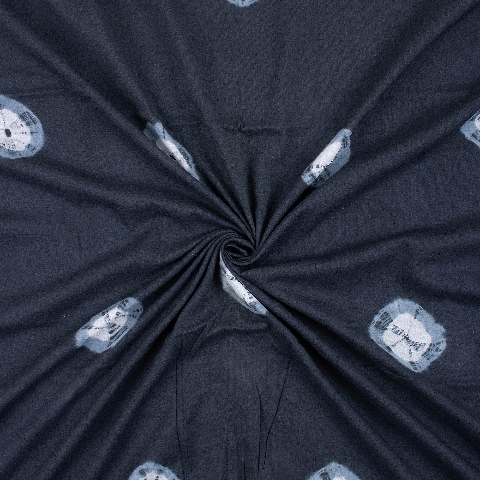 Hand Dye Cotton Polka Dots Tie Dye Shibori Fabric - Image 4
