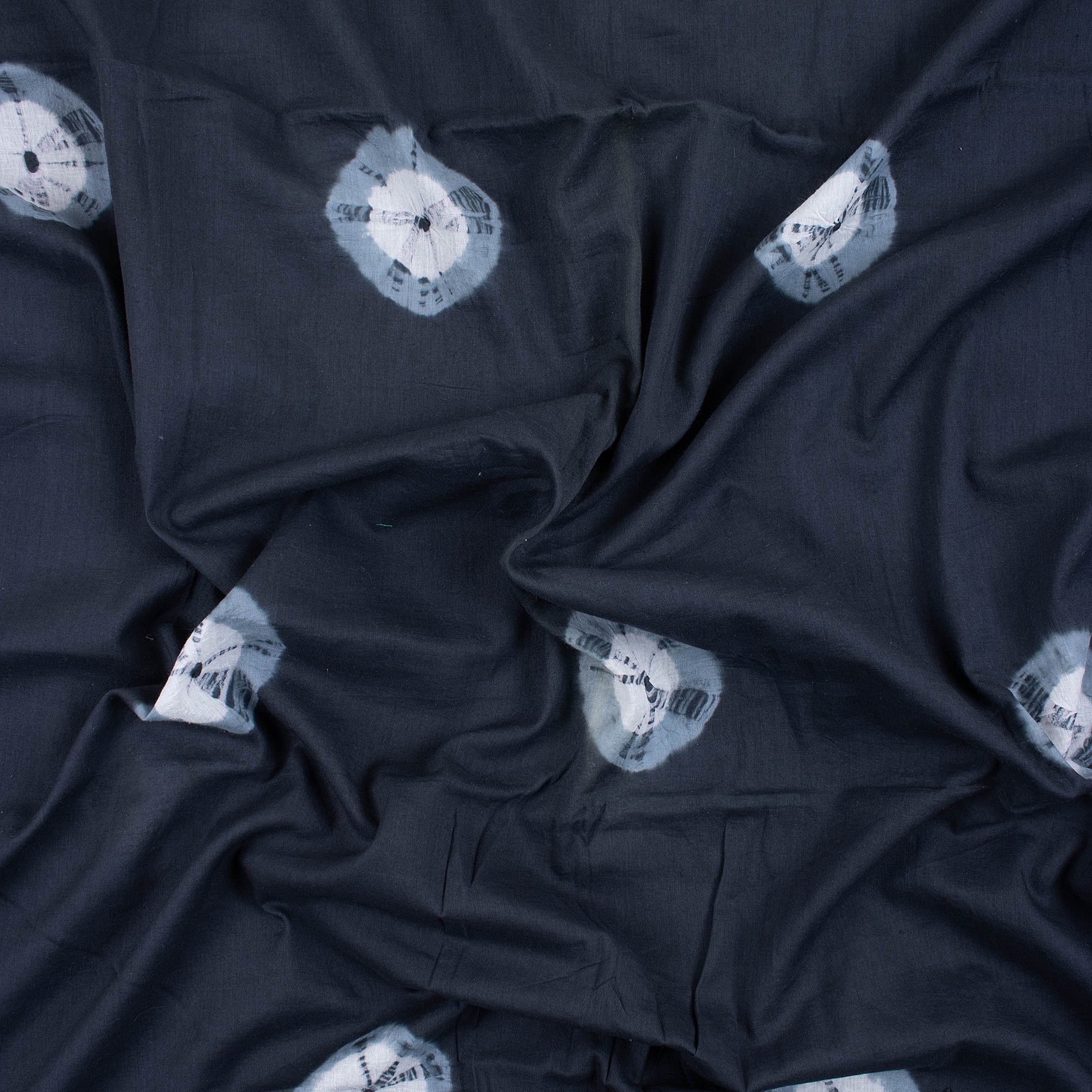 Hand Dye Cotton Polka Dots Tie Dye Shibori Fabric - Image 5