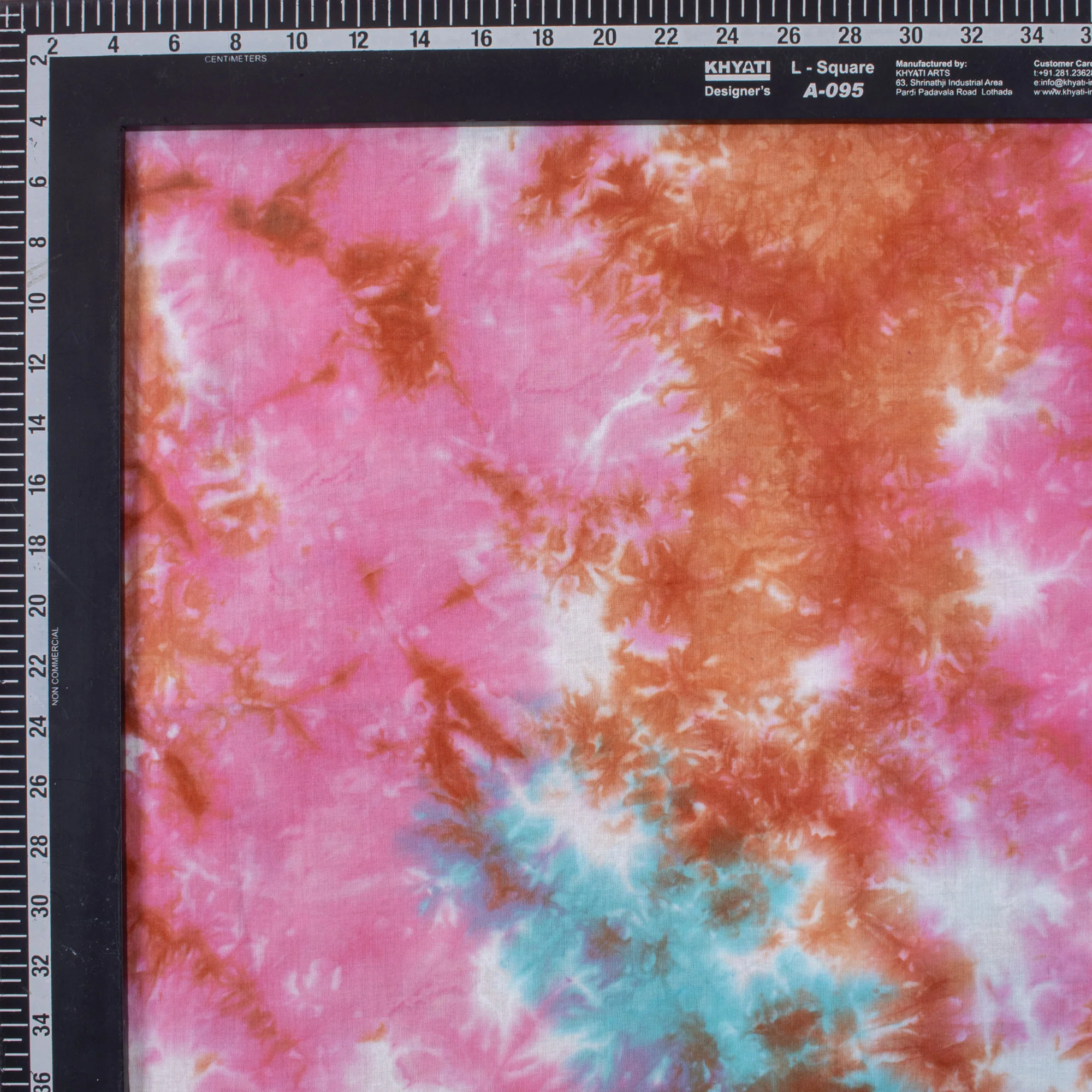 Hand dyed Organic Cotton Tie Dye Fabric - Image 3