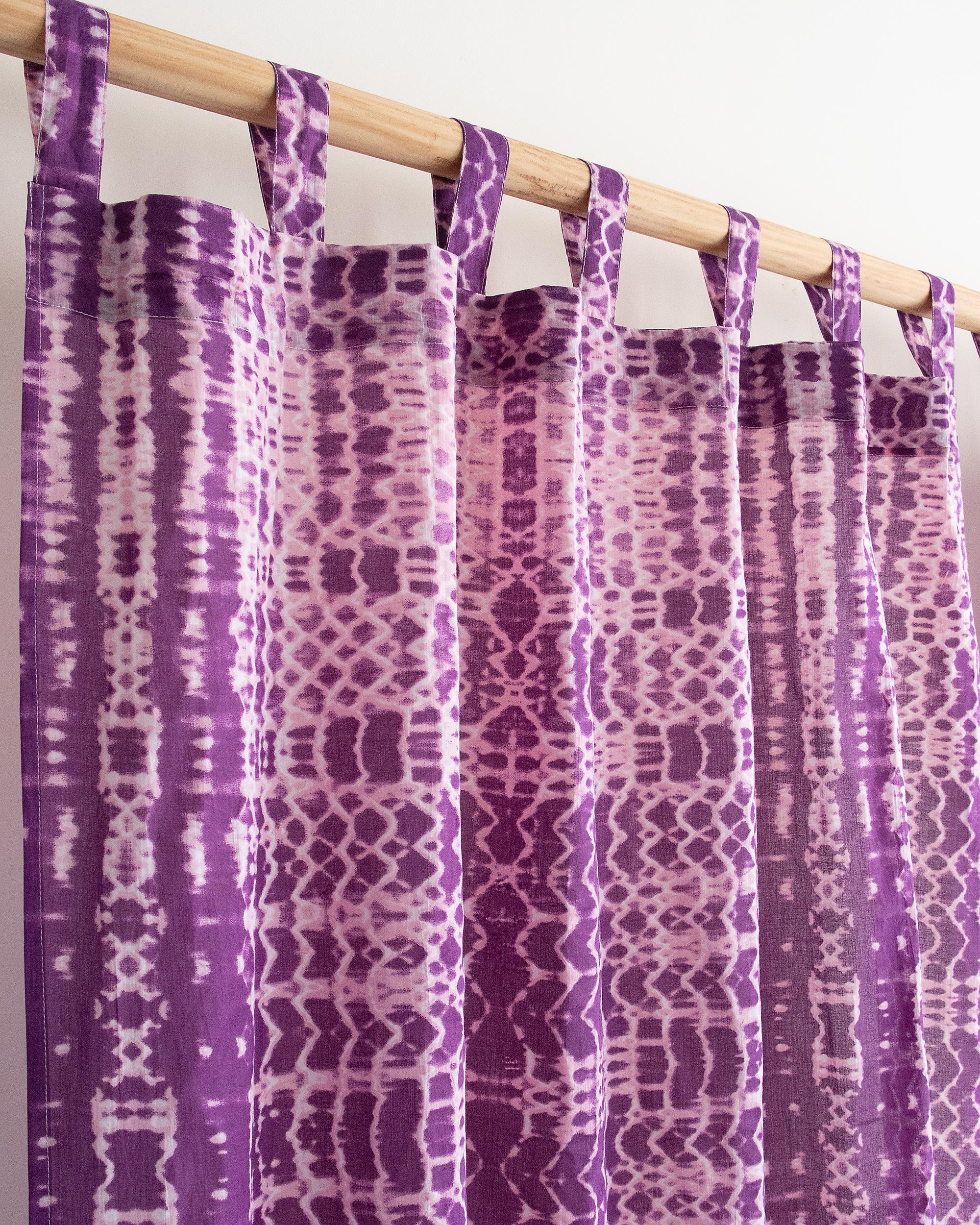 Hand Dyed Pure Cotton Curtains for Window