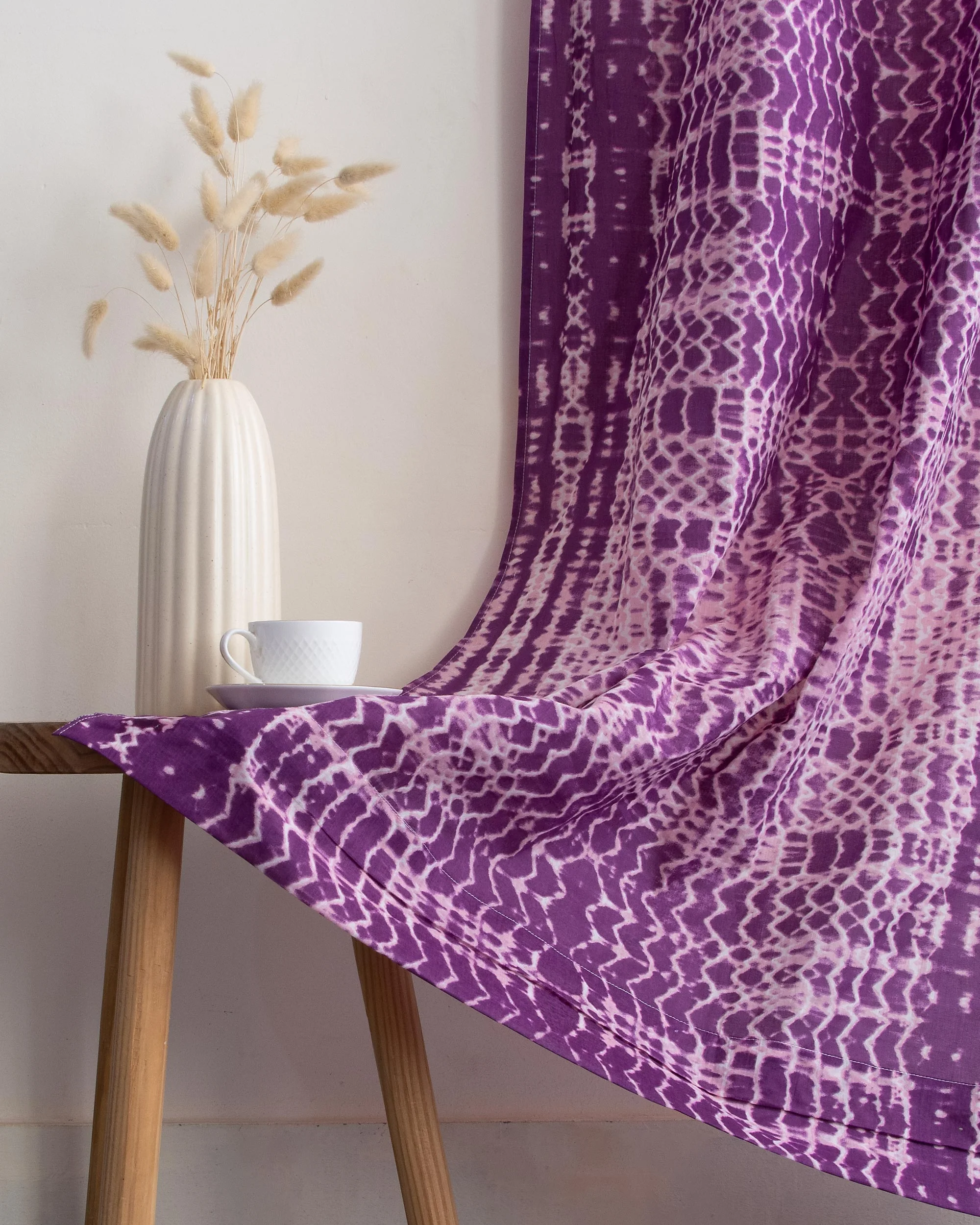 Hand Dyed Pure Cotton Curtains for Window - Image 4