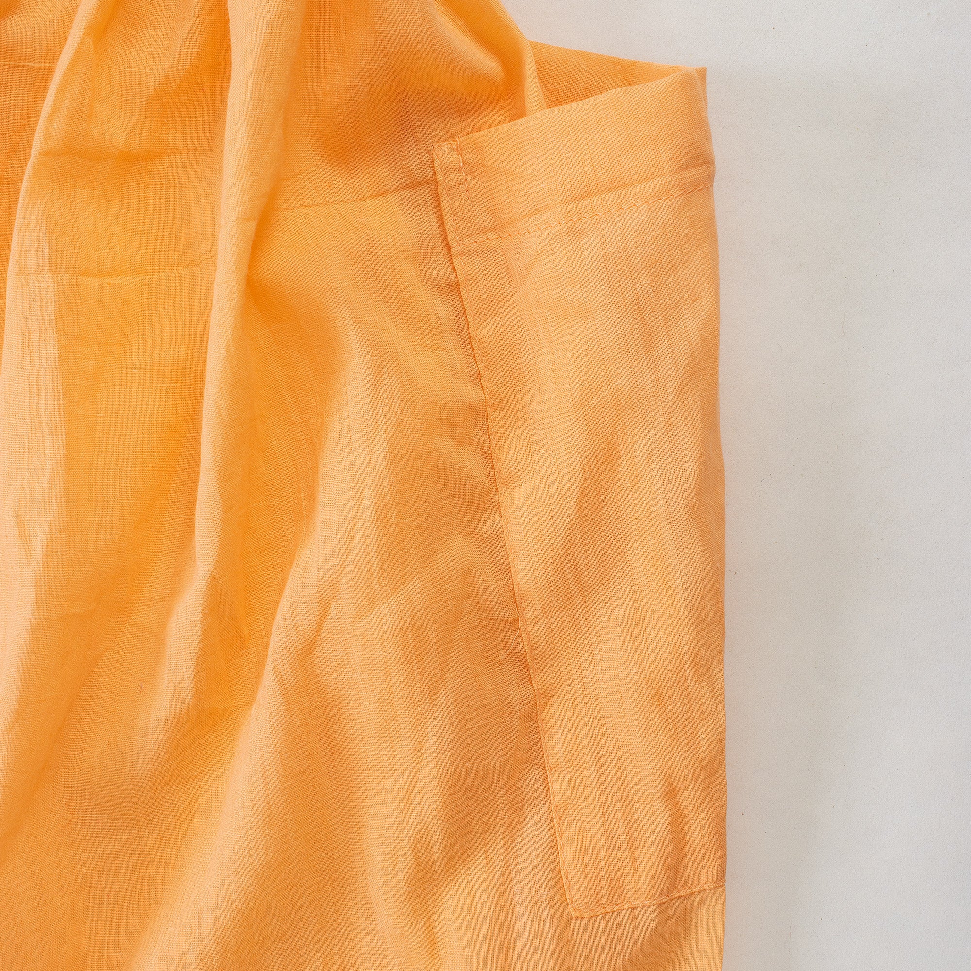 Indian Hand Dyed Solid Women's Cotton Cooking Apron - Image 4