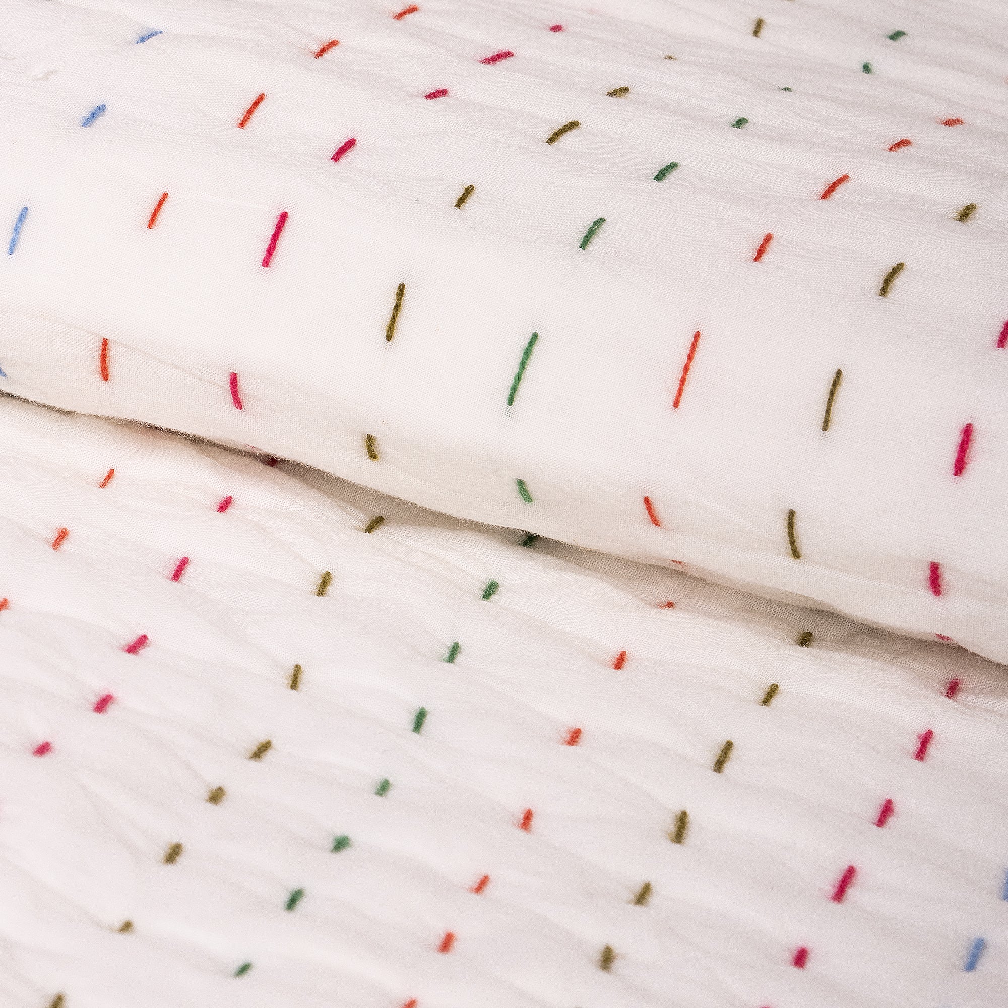 Hand Stitiched Pure Cotton Indian Kantha Quilt Blanket - Image 2