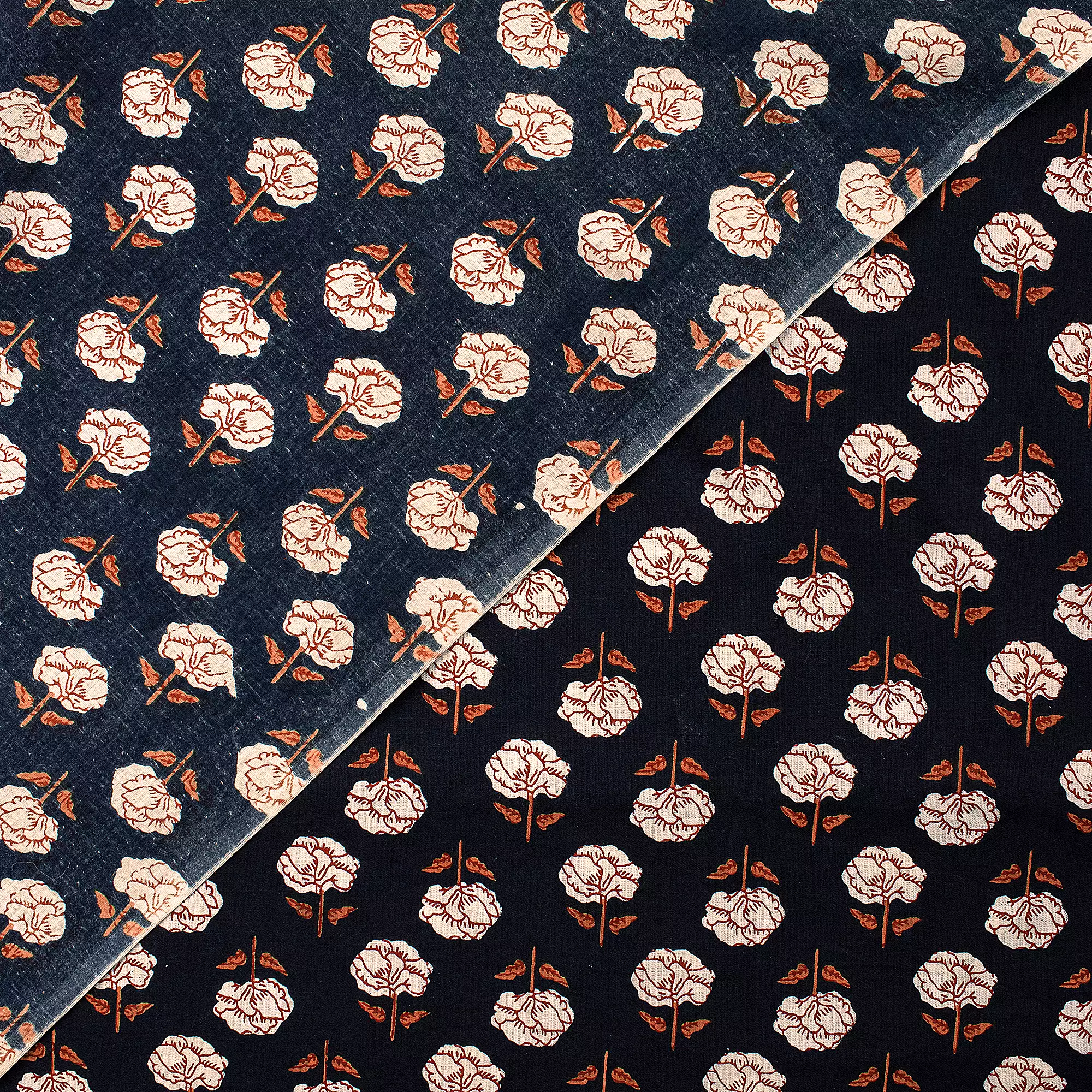 Handmade Bagru Hand Block Printed Cotton Fabric - Image 2