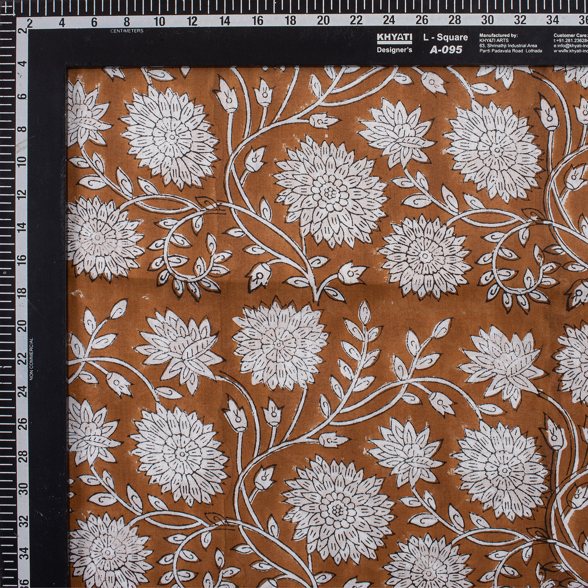 Handmade Floral Cotton Dress Fabric by Yard - Image 5