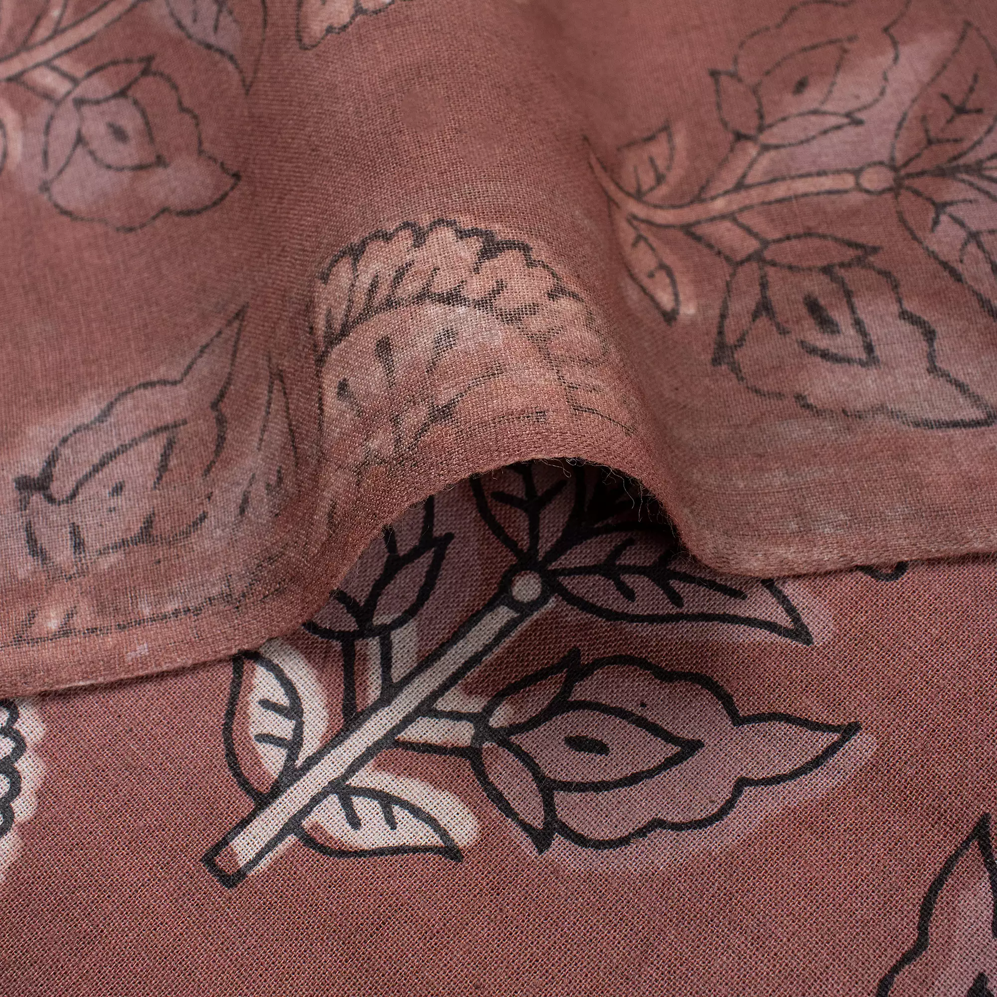 Handmade Floral Cotton Kashish Fabric by Yard - Image 2