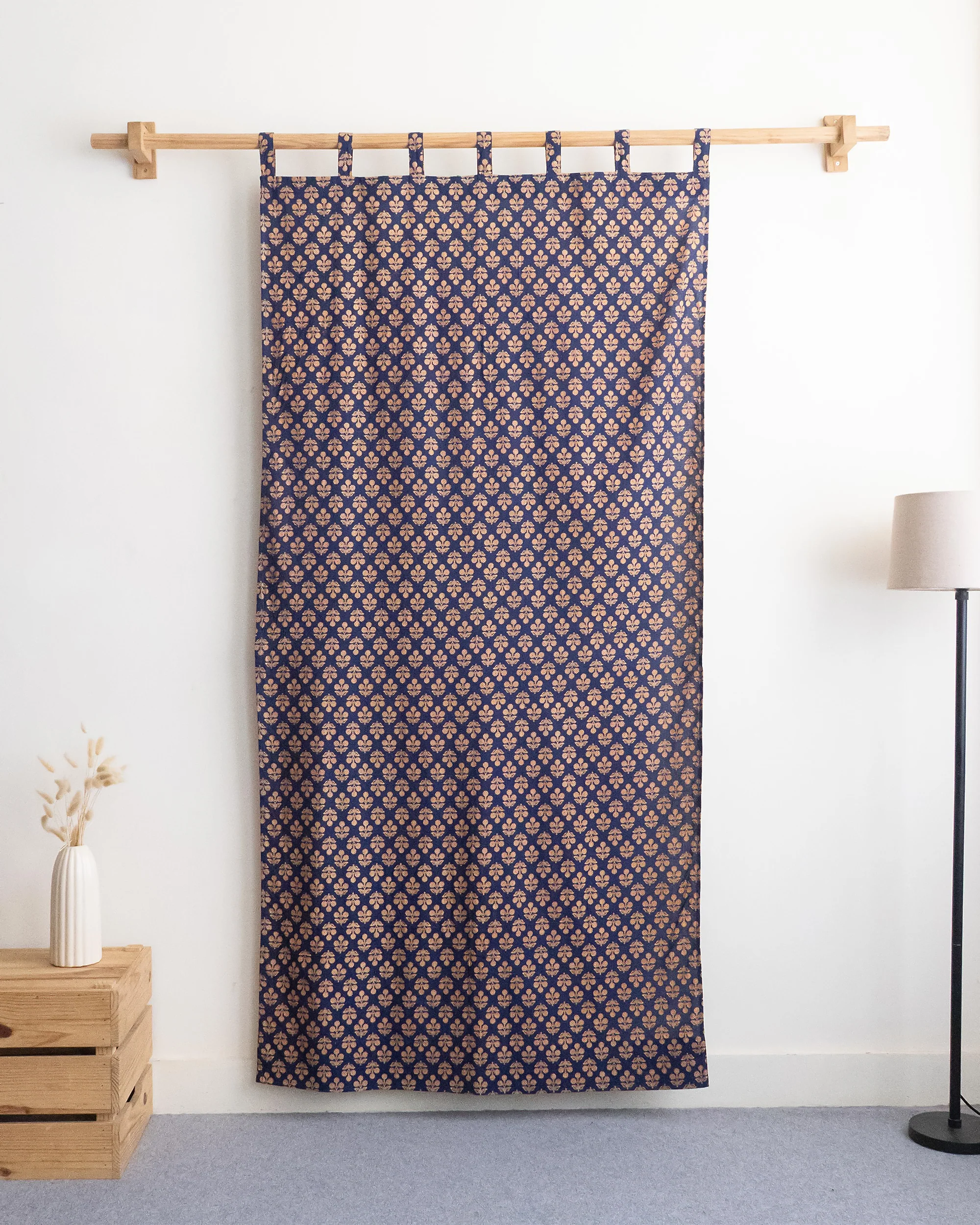 Handmade Floral Curtains for Door - Image 5