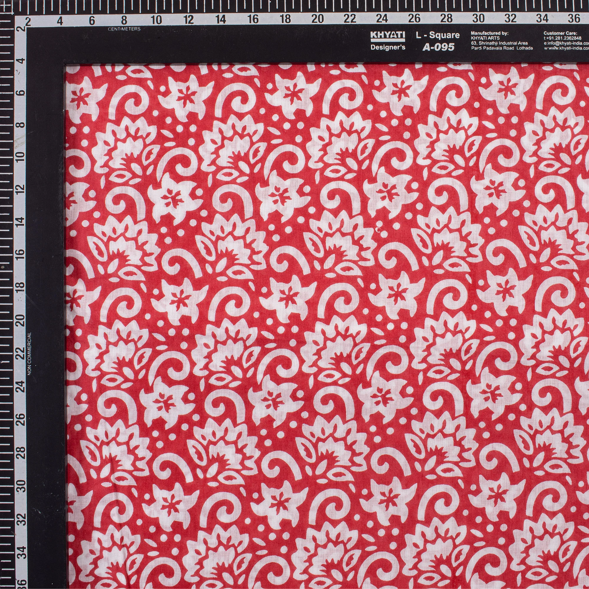 Natural Dye Indian Handmade Floral Print Cotton Fabric By The Yard - Image 5